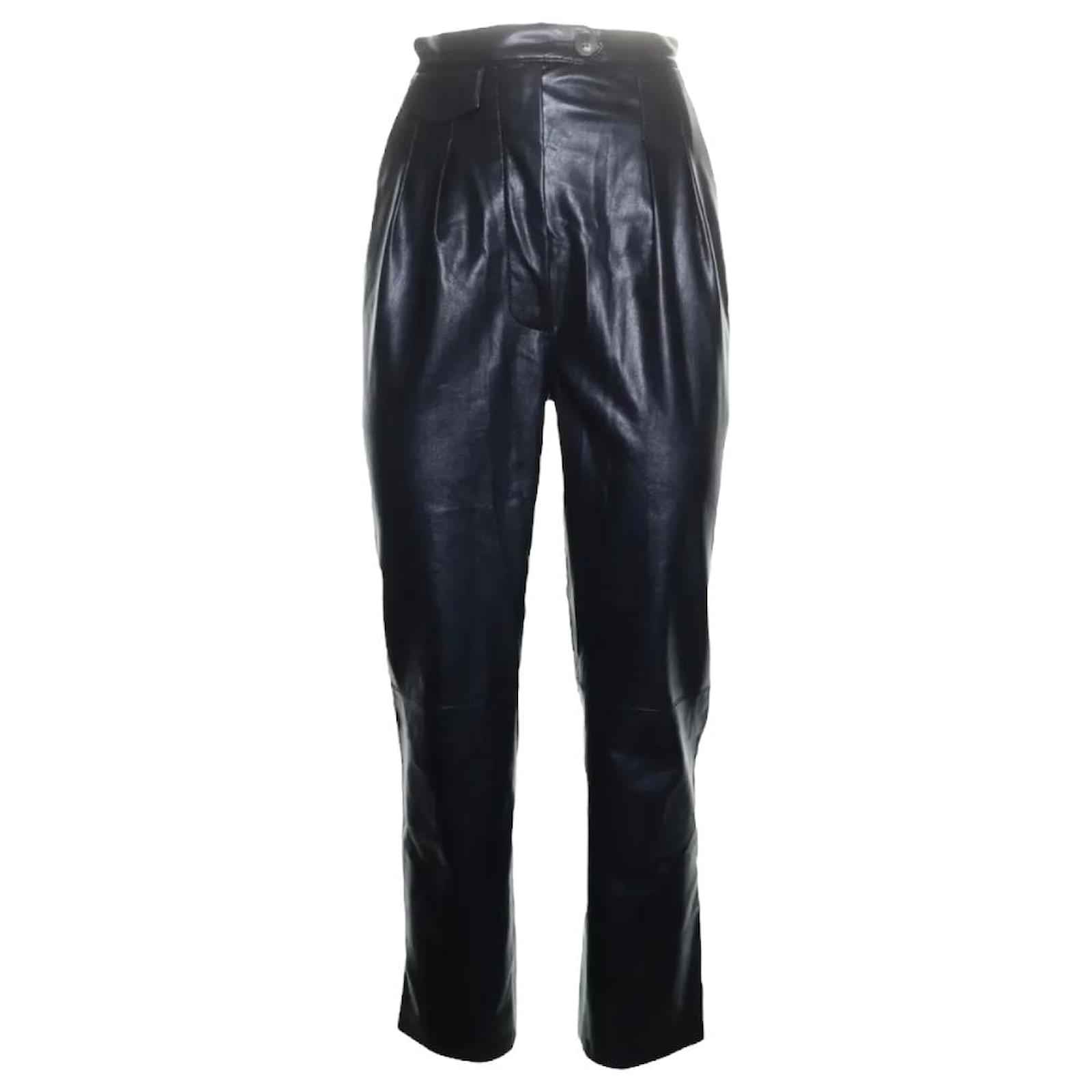 Nanushka Mitsu vegan leather pants Black Polyester ref.509011 - Joli Closet