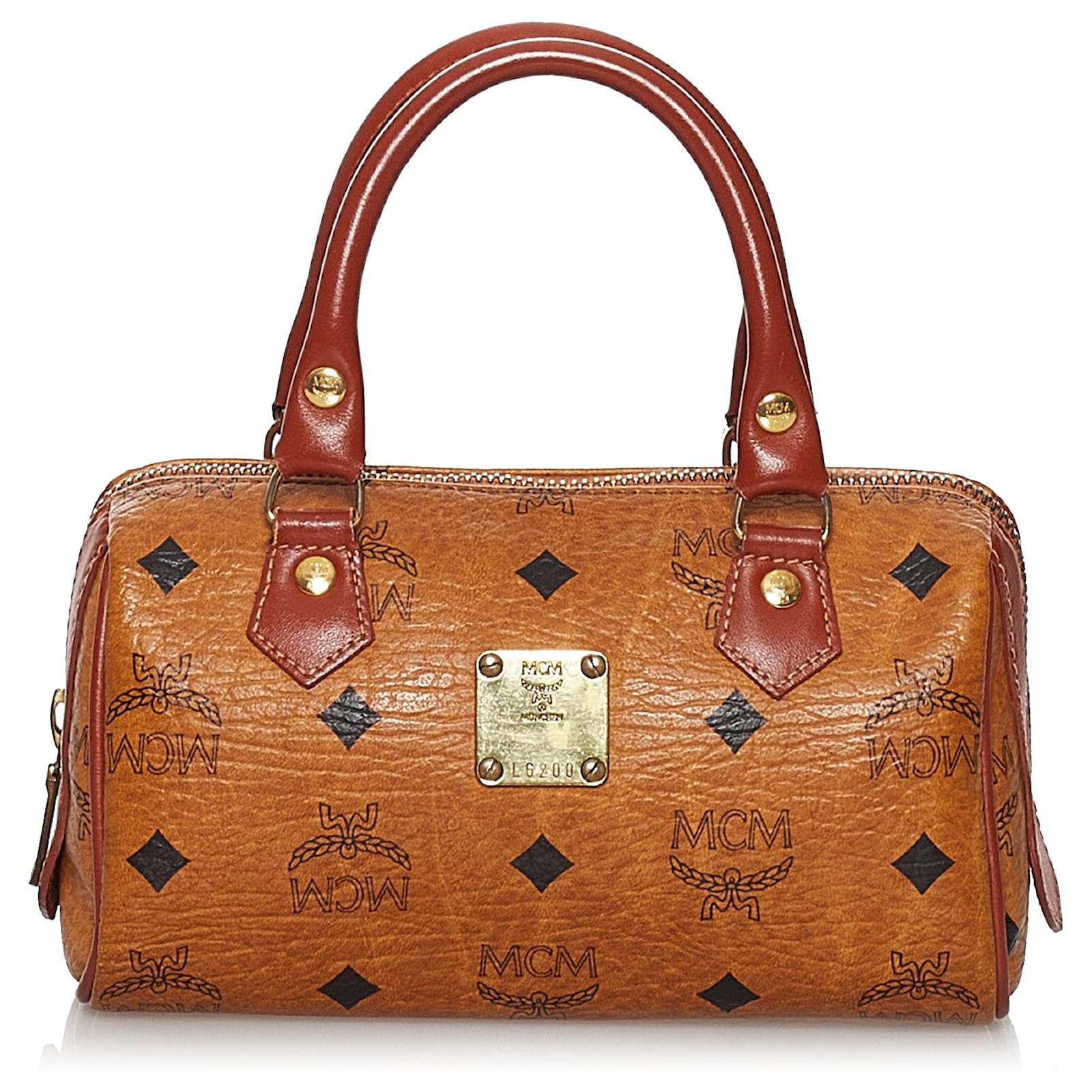 Mcm Women's Boston Leather Handbag