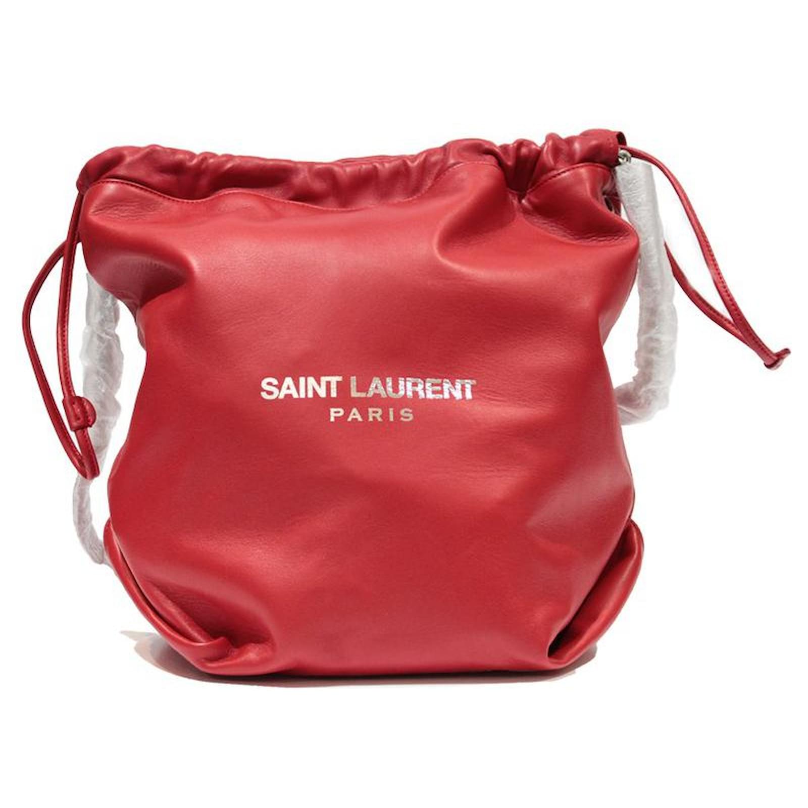Saint Laurent Handbags Red Leather ref.509242 Joli Closet