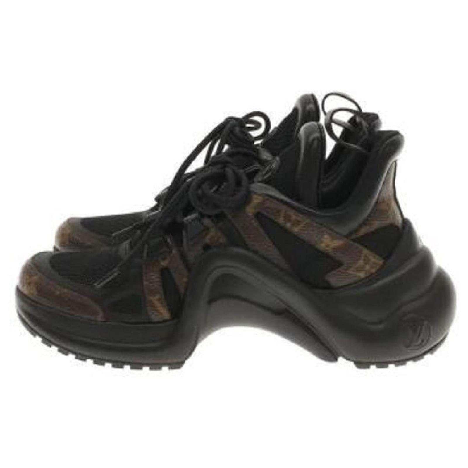 Used] LOUIS VUITTON LV Arclight / Low Cut Sneakers / 38 / BLK / Leather  Black ref.509278 - Joli Closet
