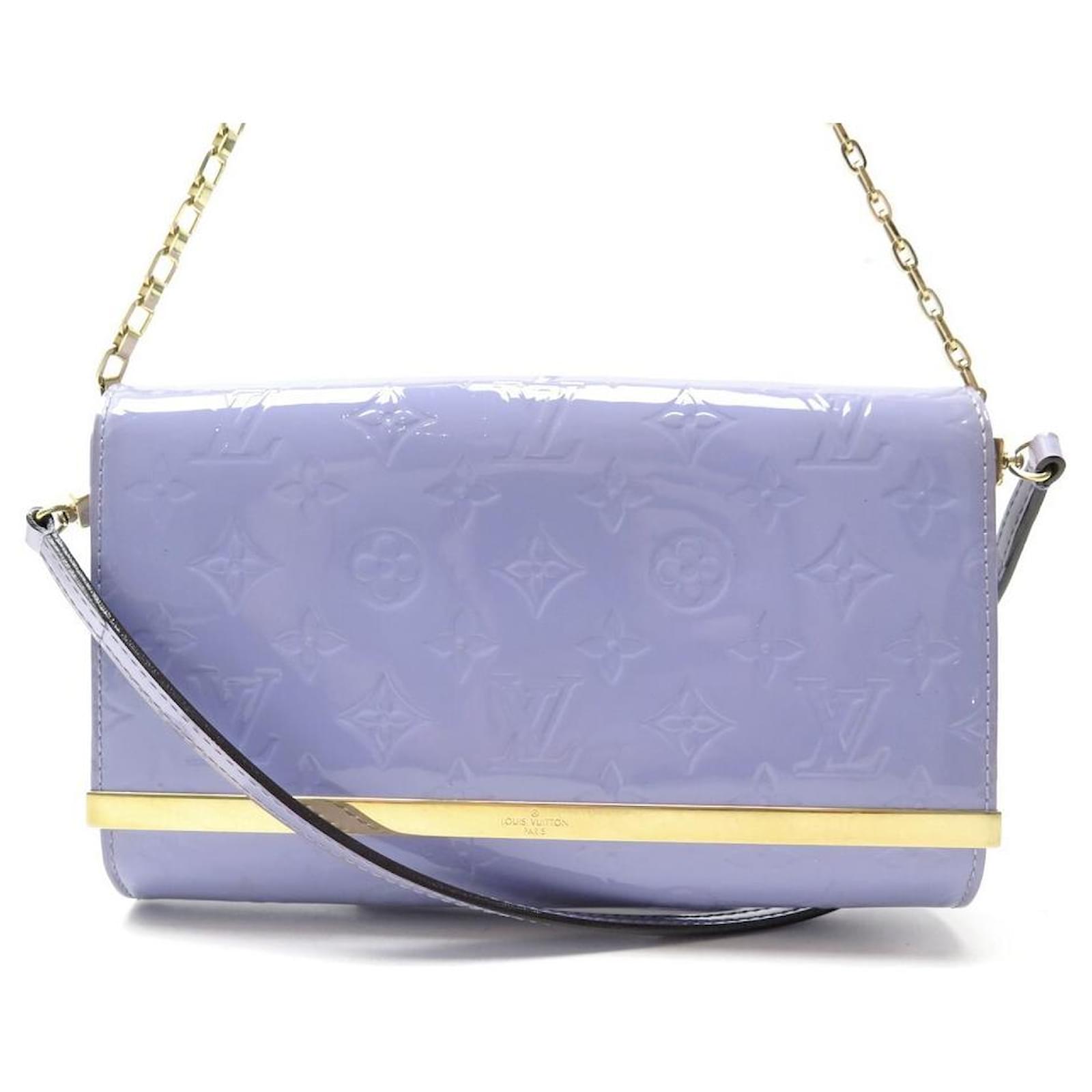 Louis Vuitton Lilac Monogram Vernis Ana Clutch Bag