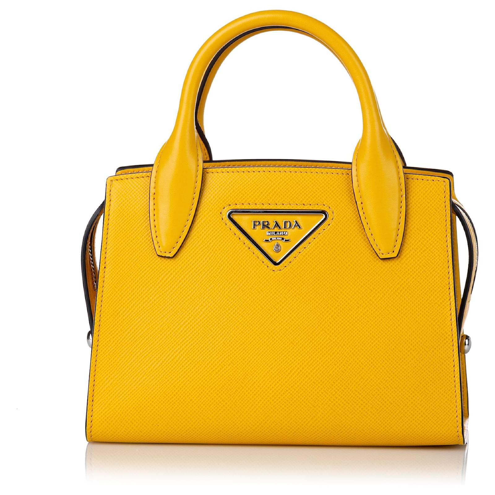 Prada Yellow Handbags