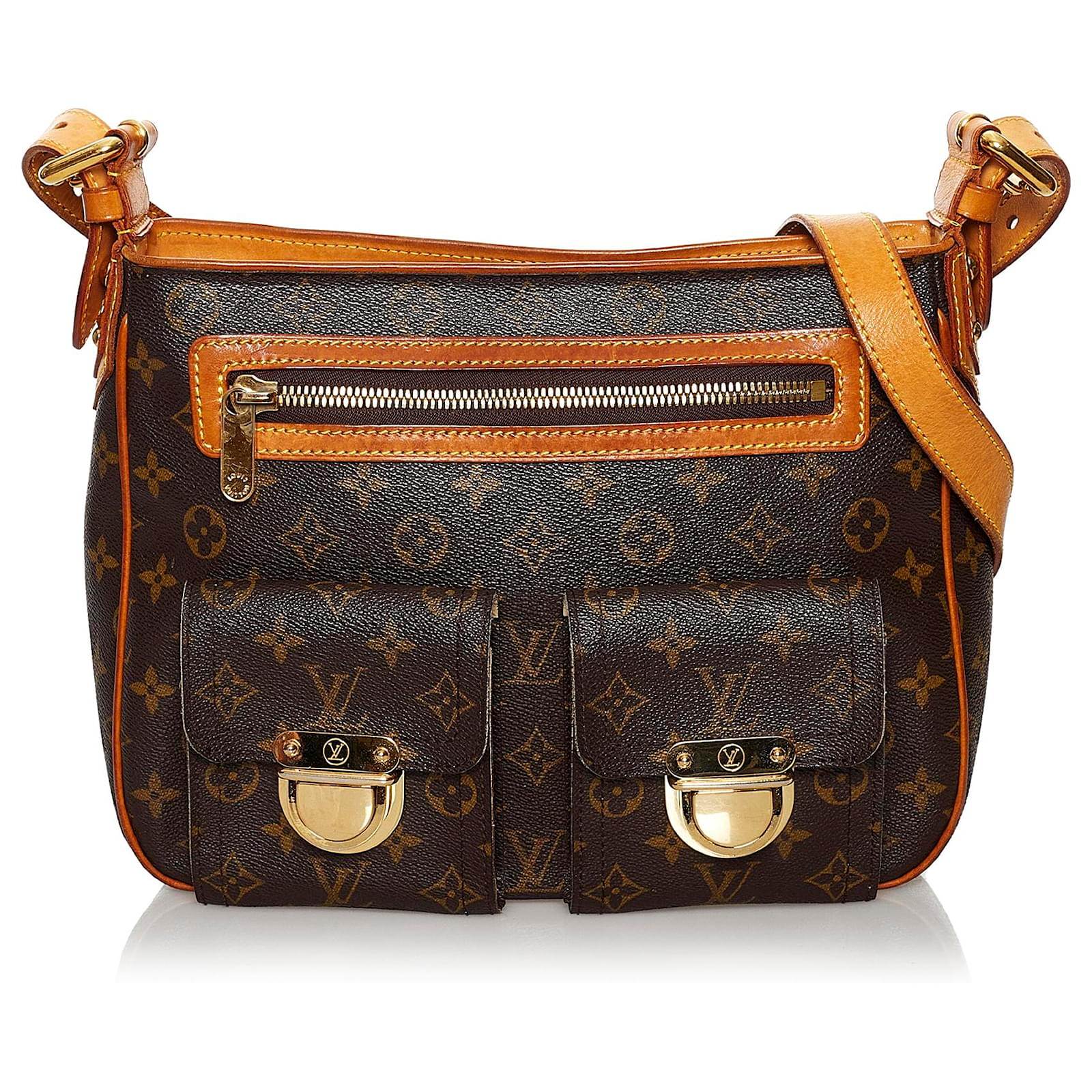 Louis Vuitton Monogram Hudson GM Bags w Long Shoulder Strap