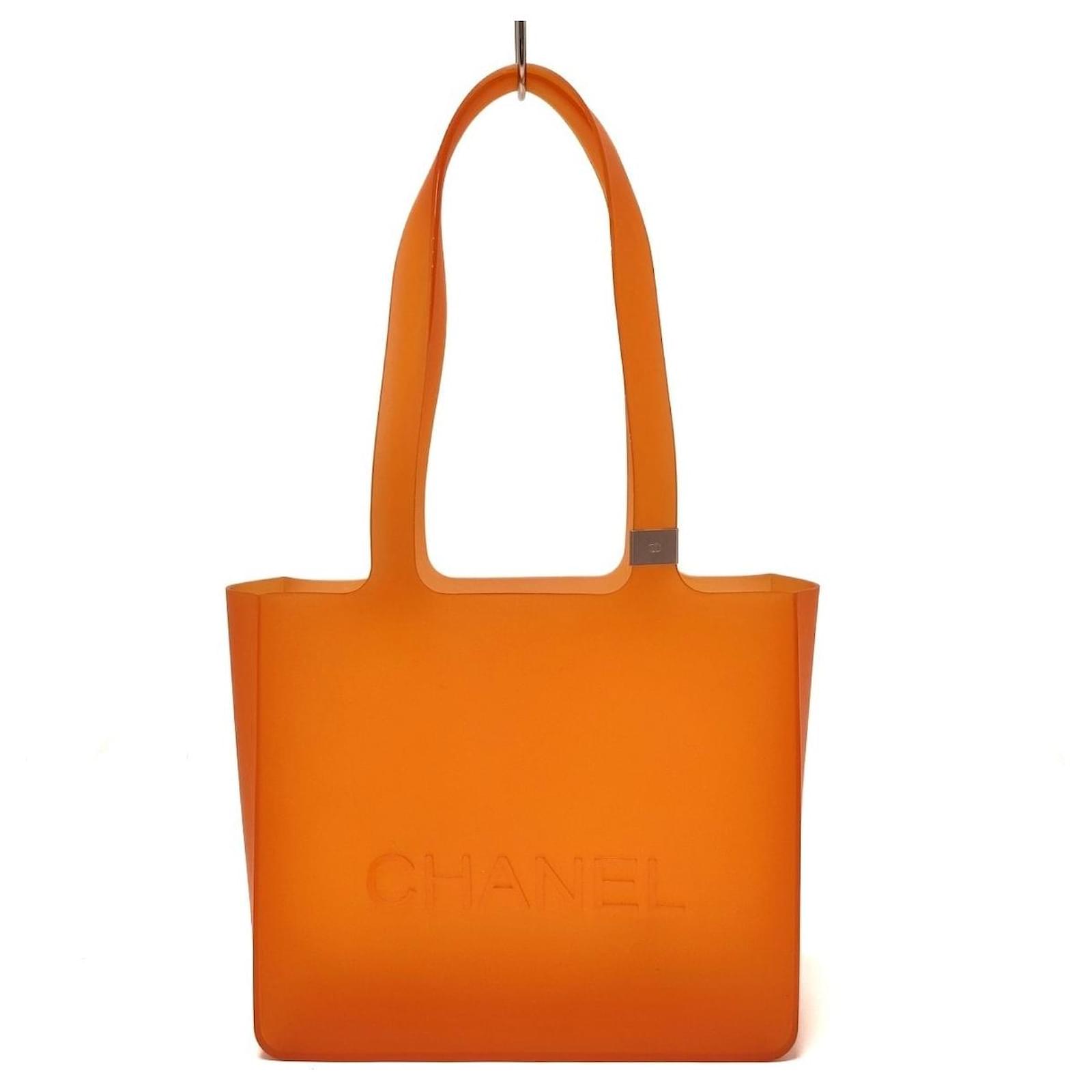 Chanel tote bag Orange Leather ref.509678 - Joli Closet