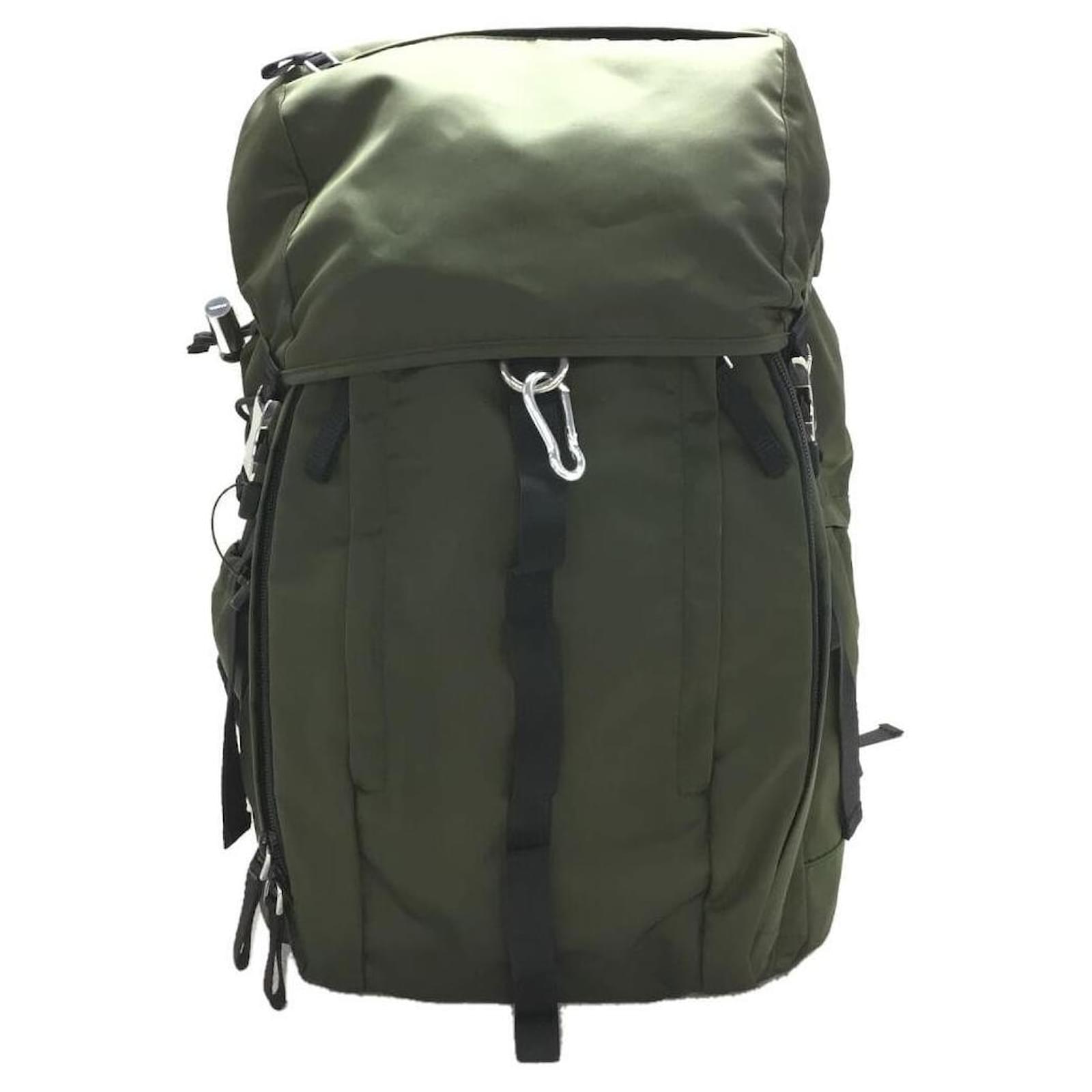 PRADA Tessuto Nylon / Backpack / Nylon / Khaki / Plain ref.509734 ...