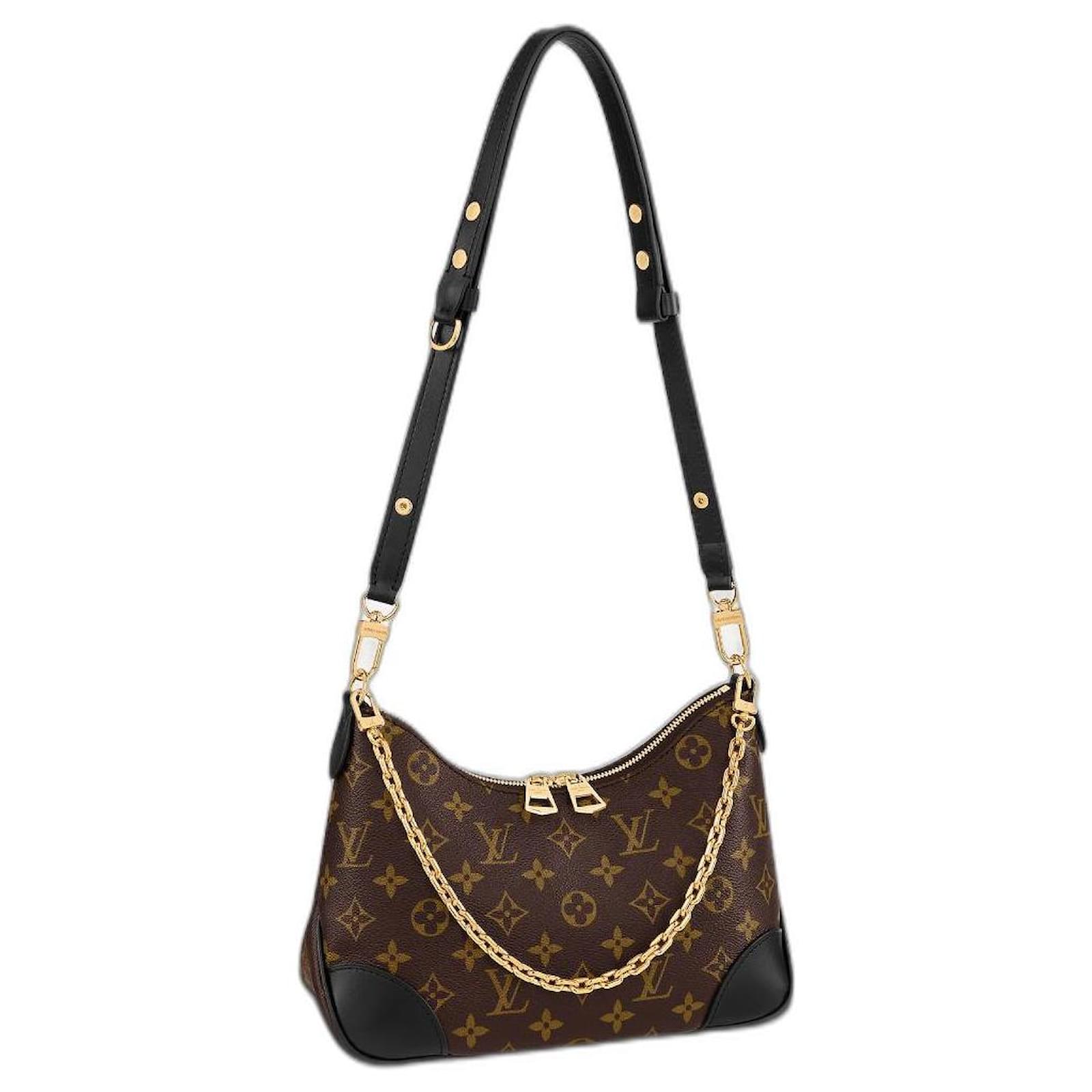 Boulogne leather handbag Louis Vuitton Brown in Leather - 28100879