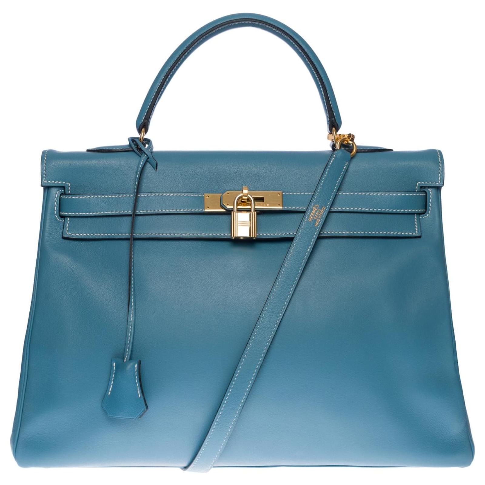 Hermès Stunning Hermes Kelly handbag 35 flipped Swift leather