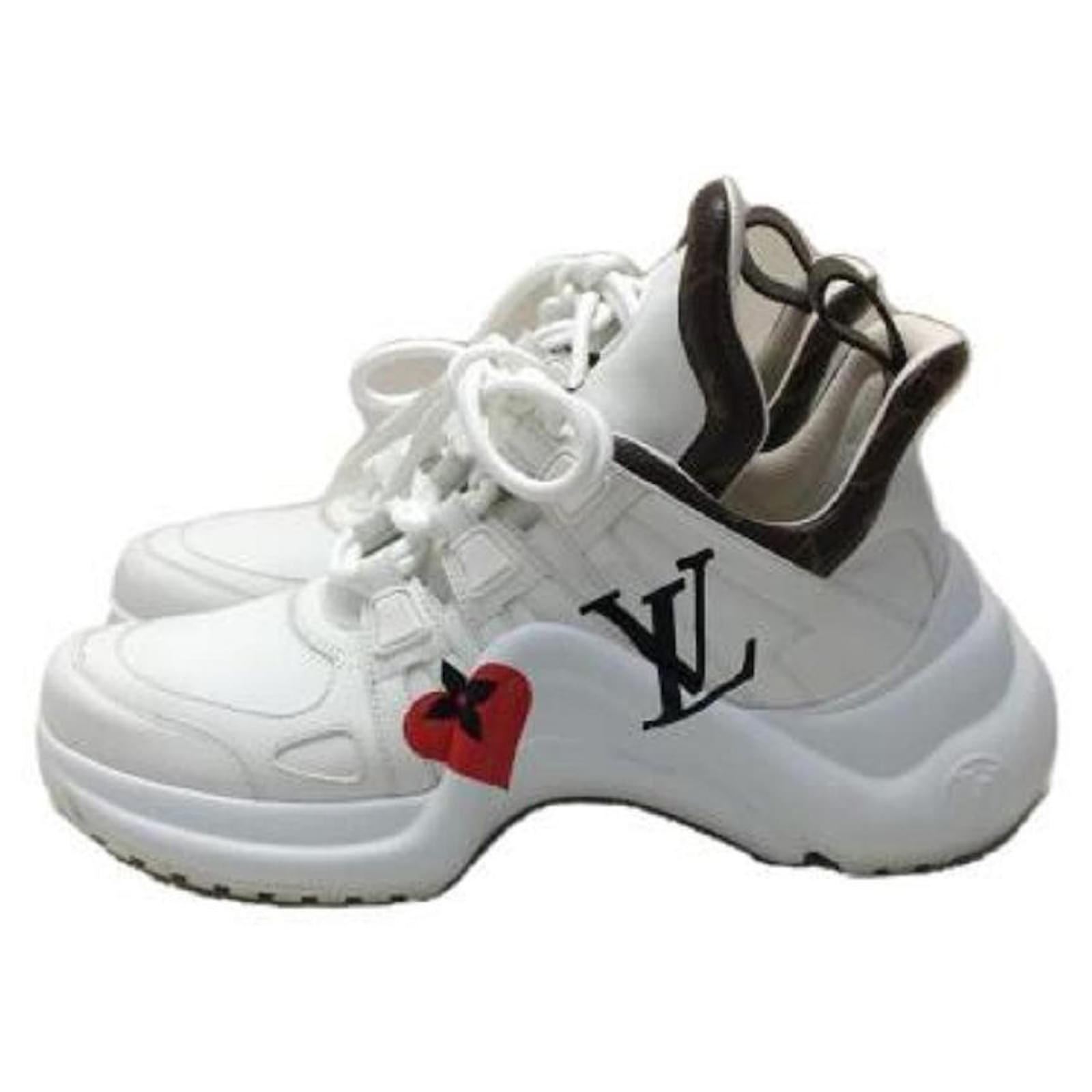 Used] LOUIS VUITTON High Cut Sneakers / Game On LV Arclight Line Sneakers  Monogram / 37.5 / leather White ref.510573 - Joli Closet