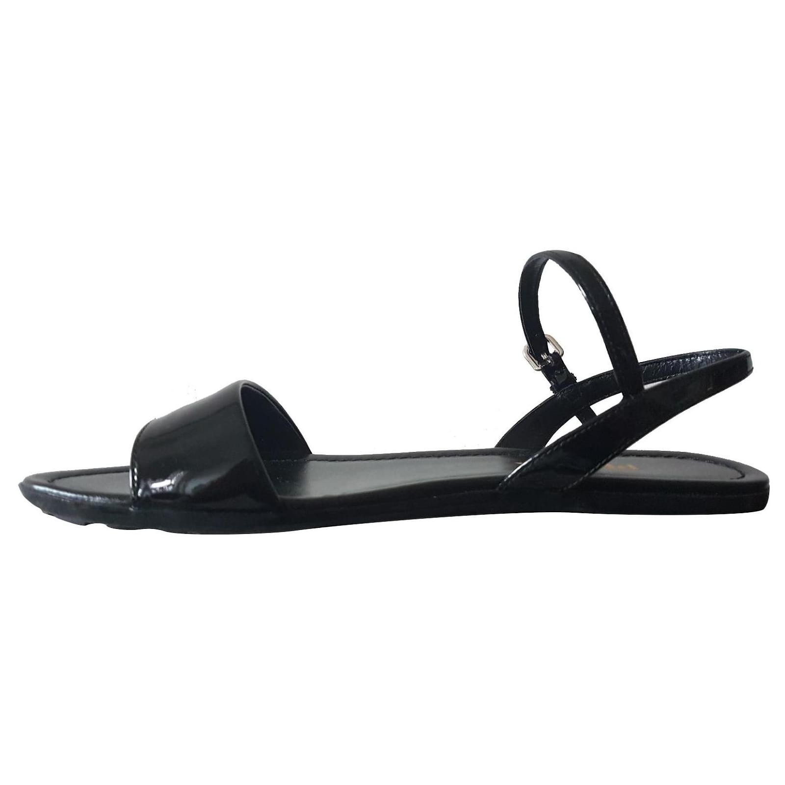 Prada sandal Black Varnish ref.510828 - Joli Closet