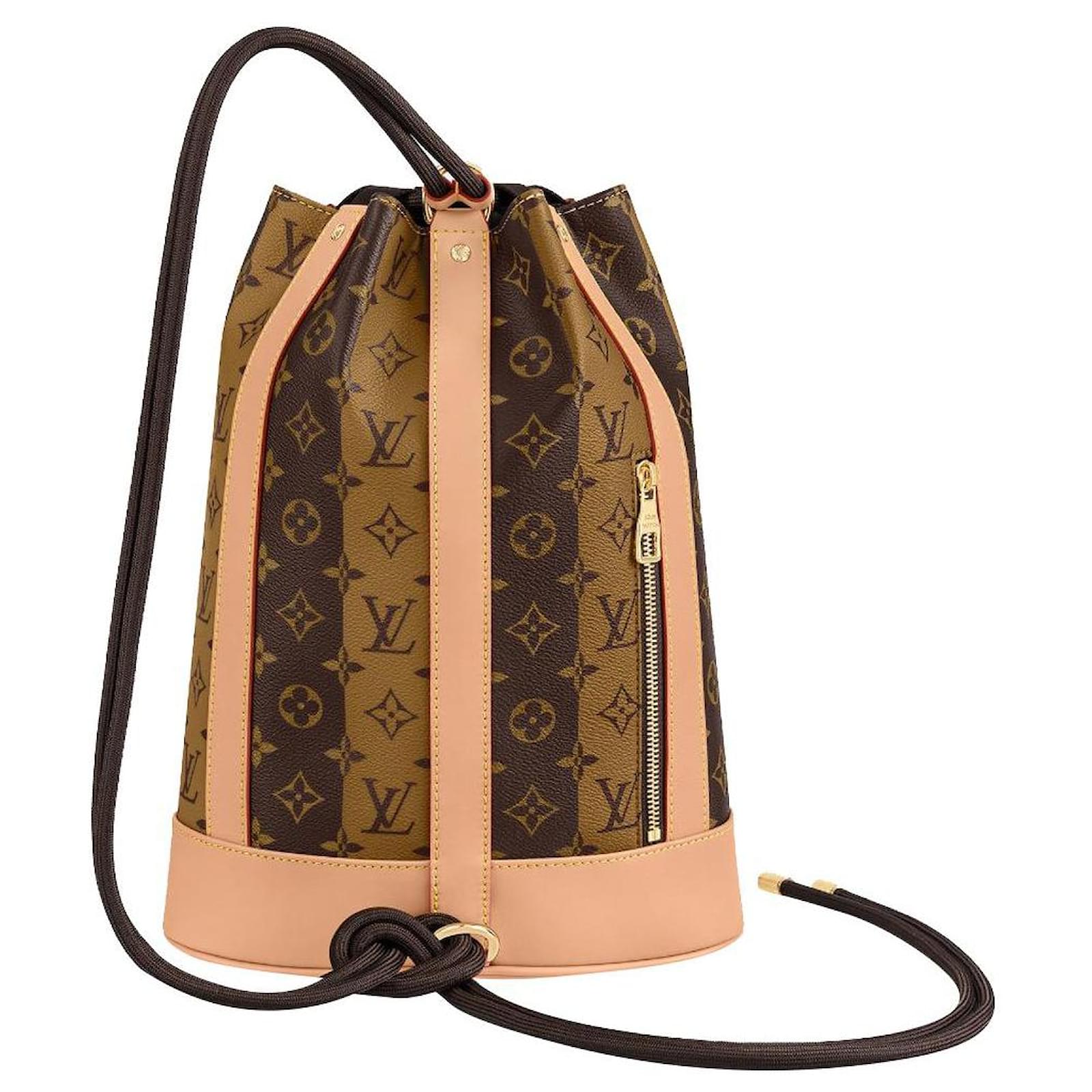 Randonnée leather backpack Louis Vuitton Brown in Leather - 32528743