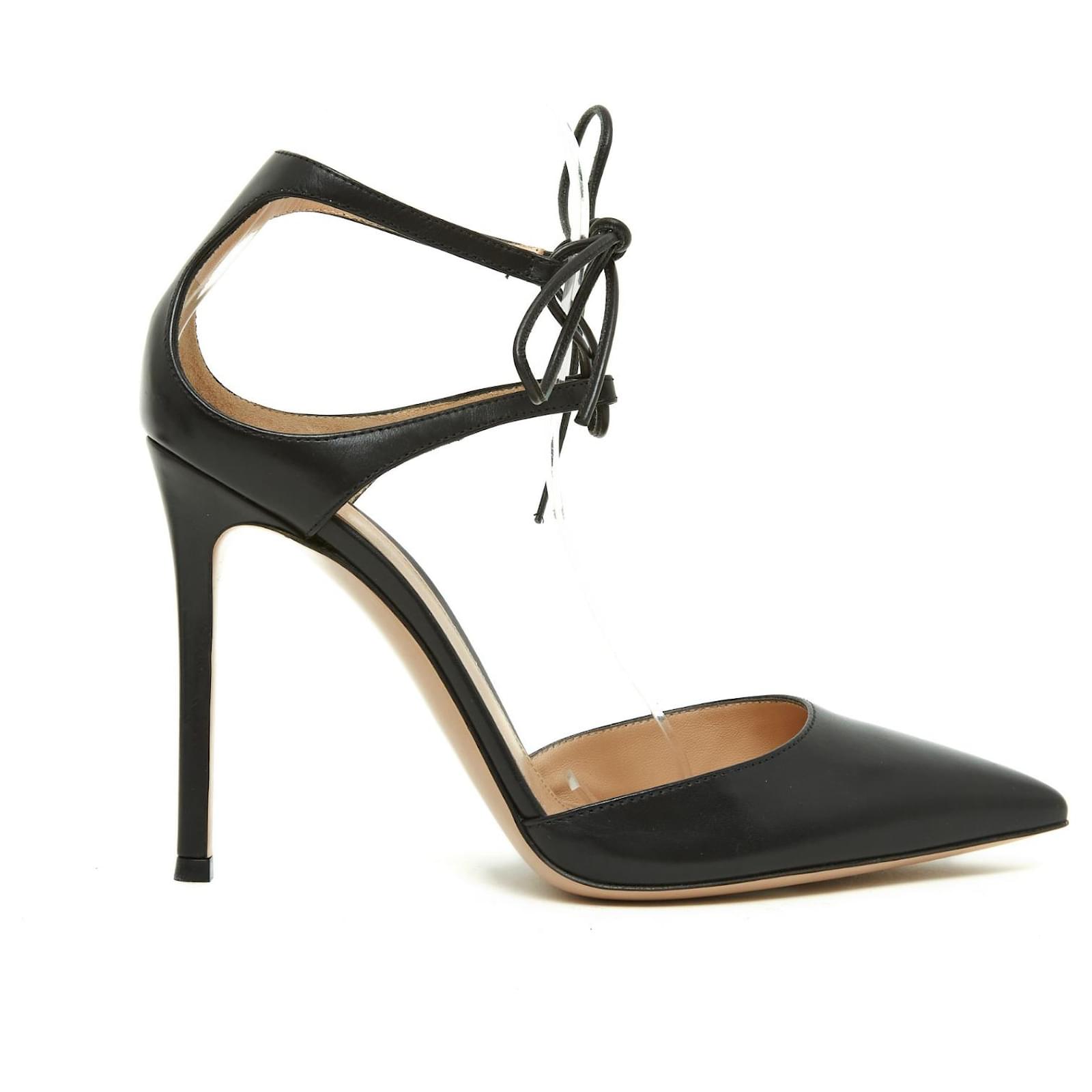gianvito rossi lace up pumps