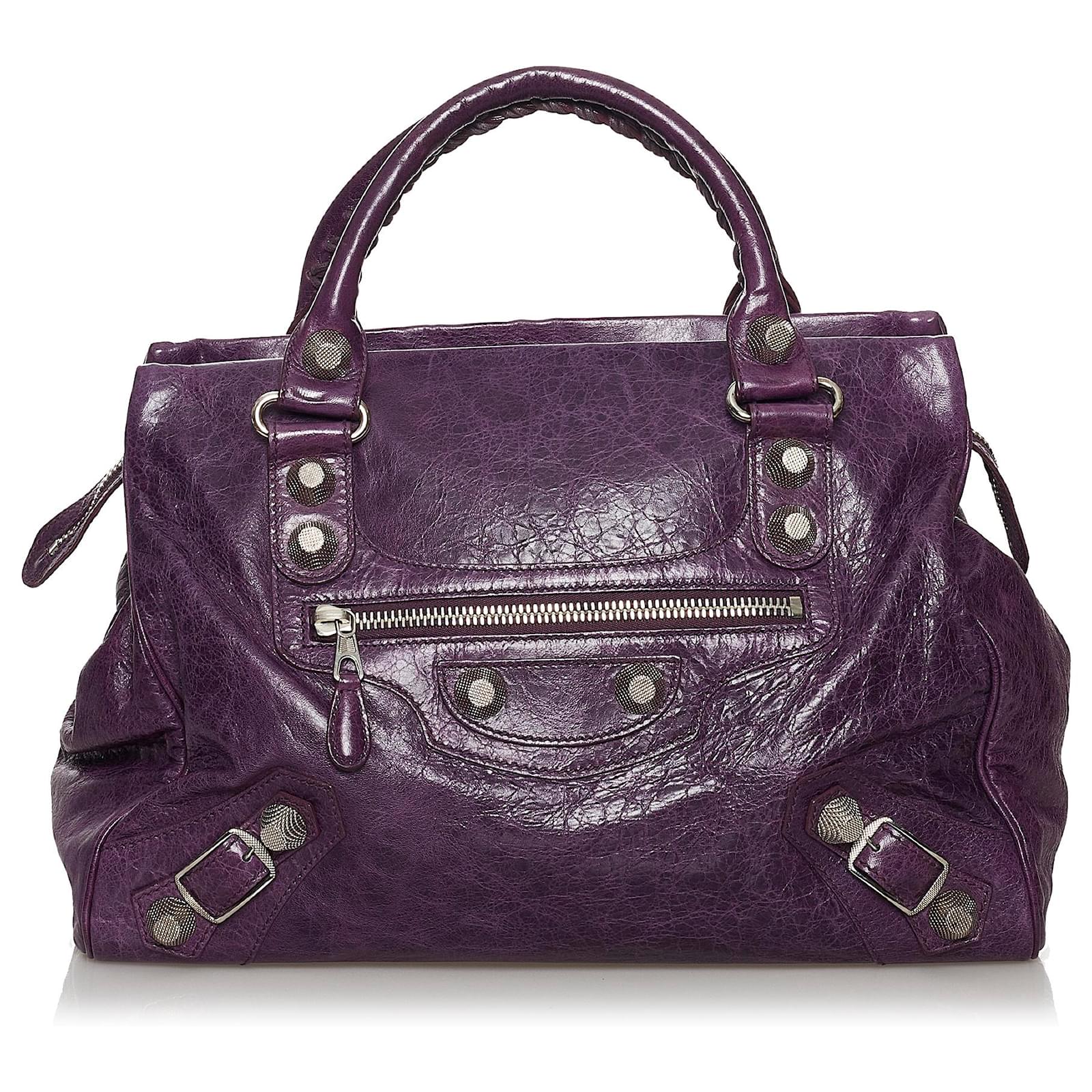 terrorist Giving By-product Balenciaga Purple Motocross Giant 21 Midday Leather Handbag ref.511281 -  Joli Closet