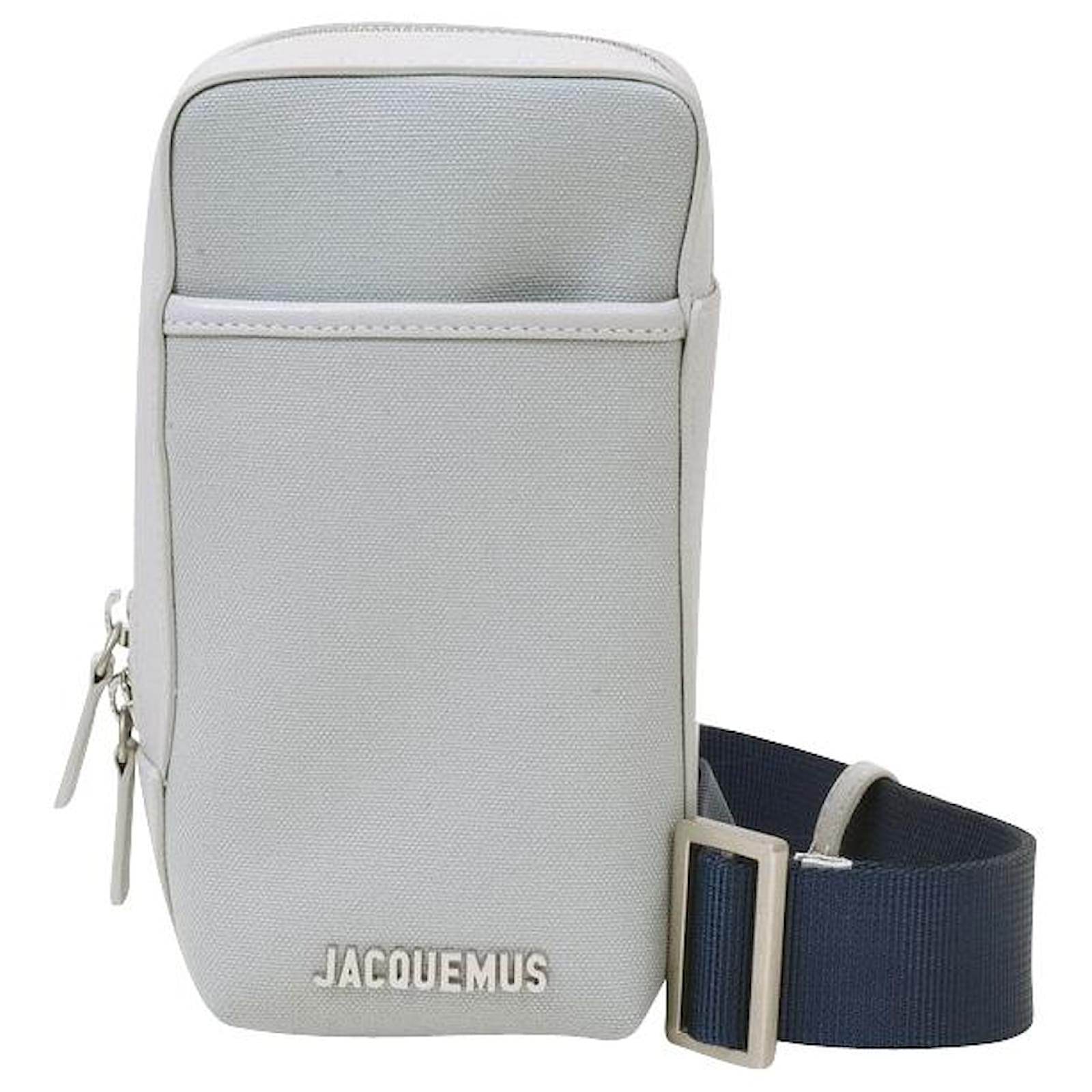 Jacquemus Le Giardino Bag in Grey Canvas Cotton ref.512409 - Joli