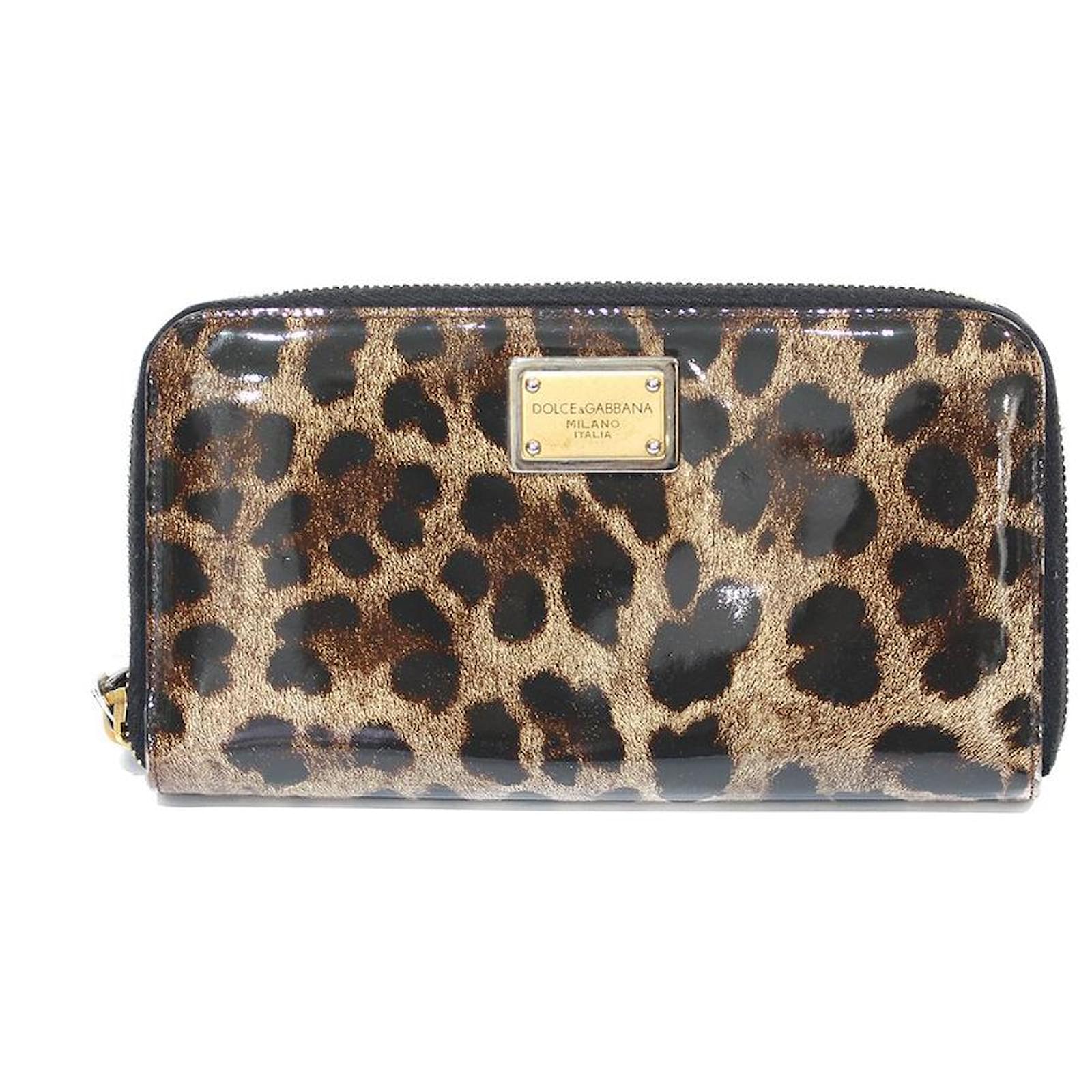 Women's Leopard Print Leather Wallet by Dolce & Gabbana