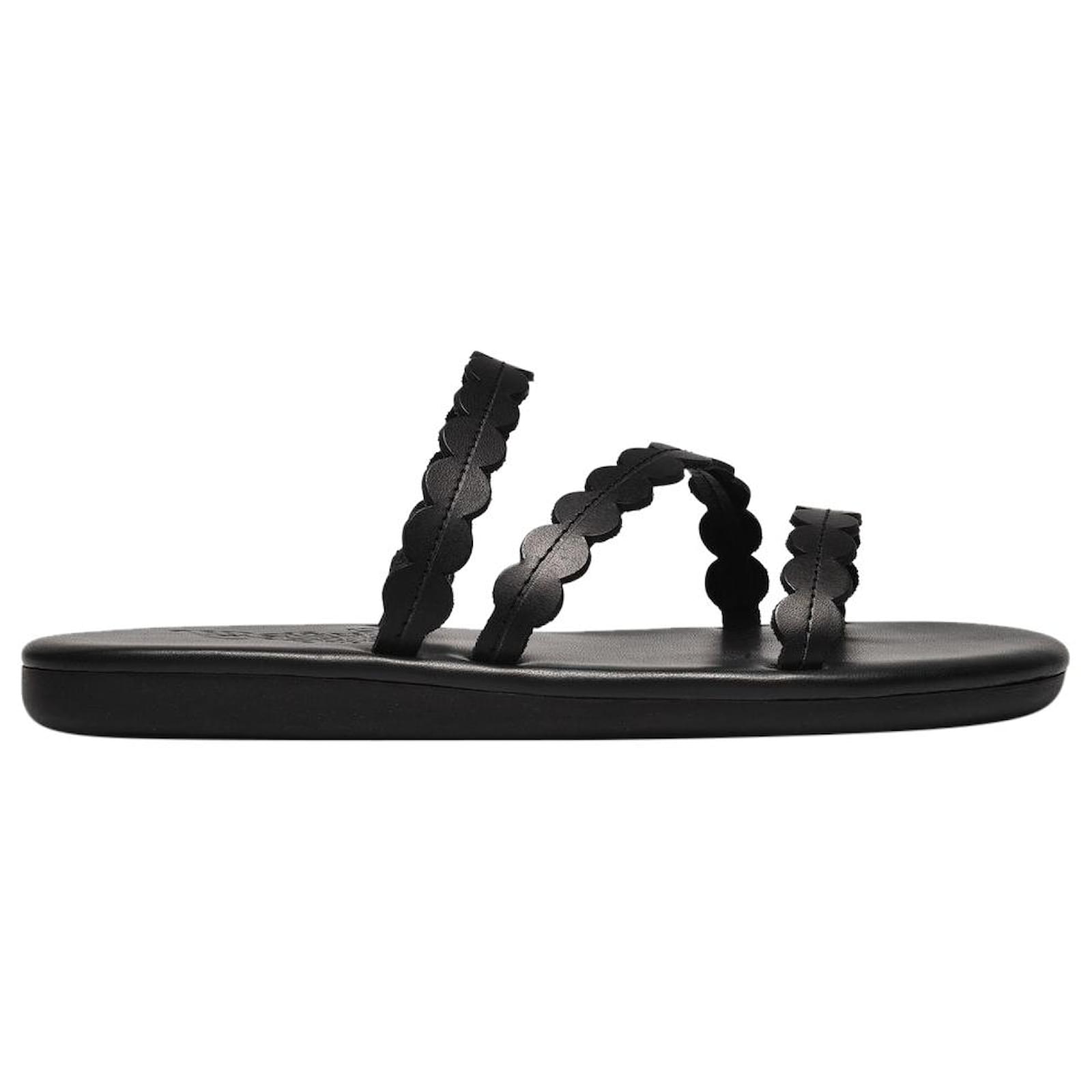 Ancient Greek Sandals Oceanis women shoes sandals in Black