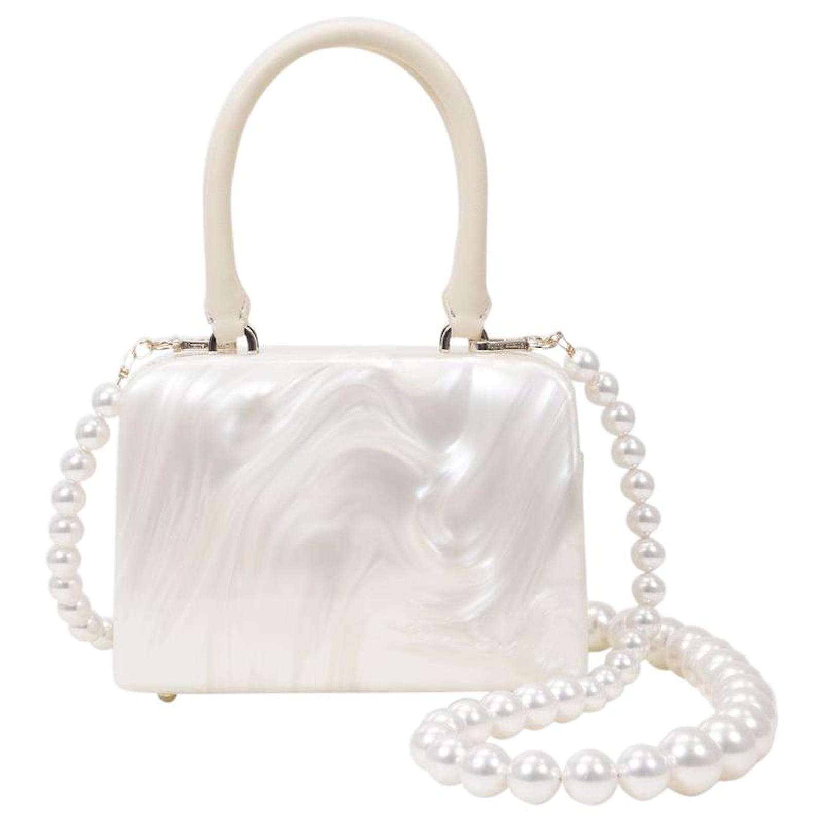 Simone Rocha Mini Handheld Case Bag in White PVC ref.512748 Joli Closet