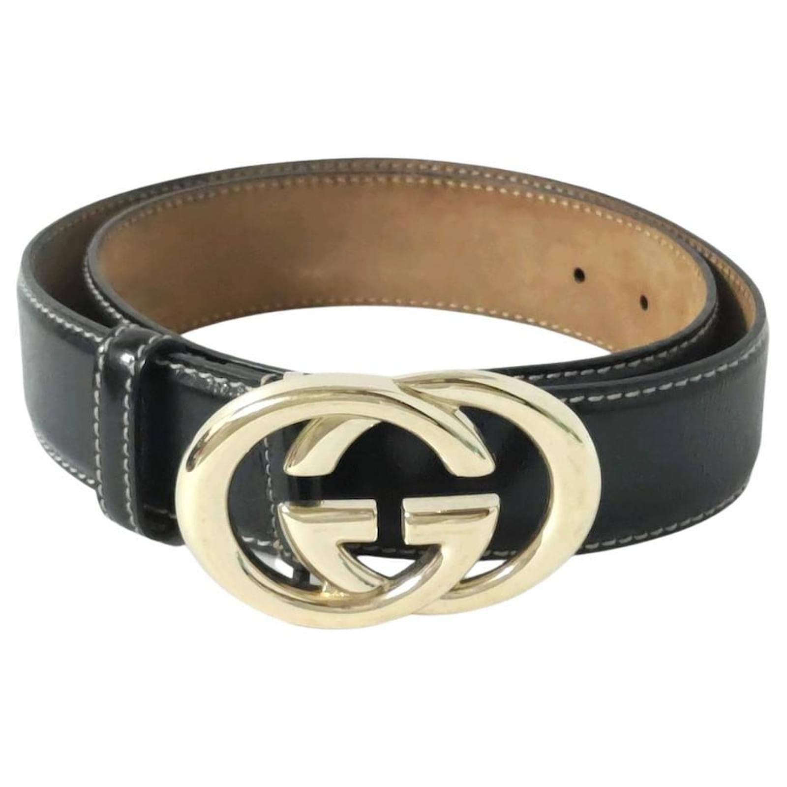 Gucci Interlocking G Black Leather ref.513593 - Joli Closet