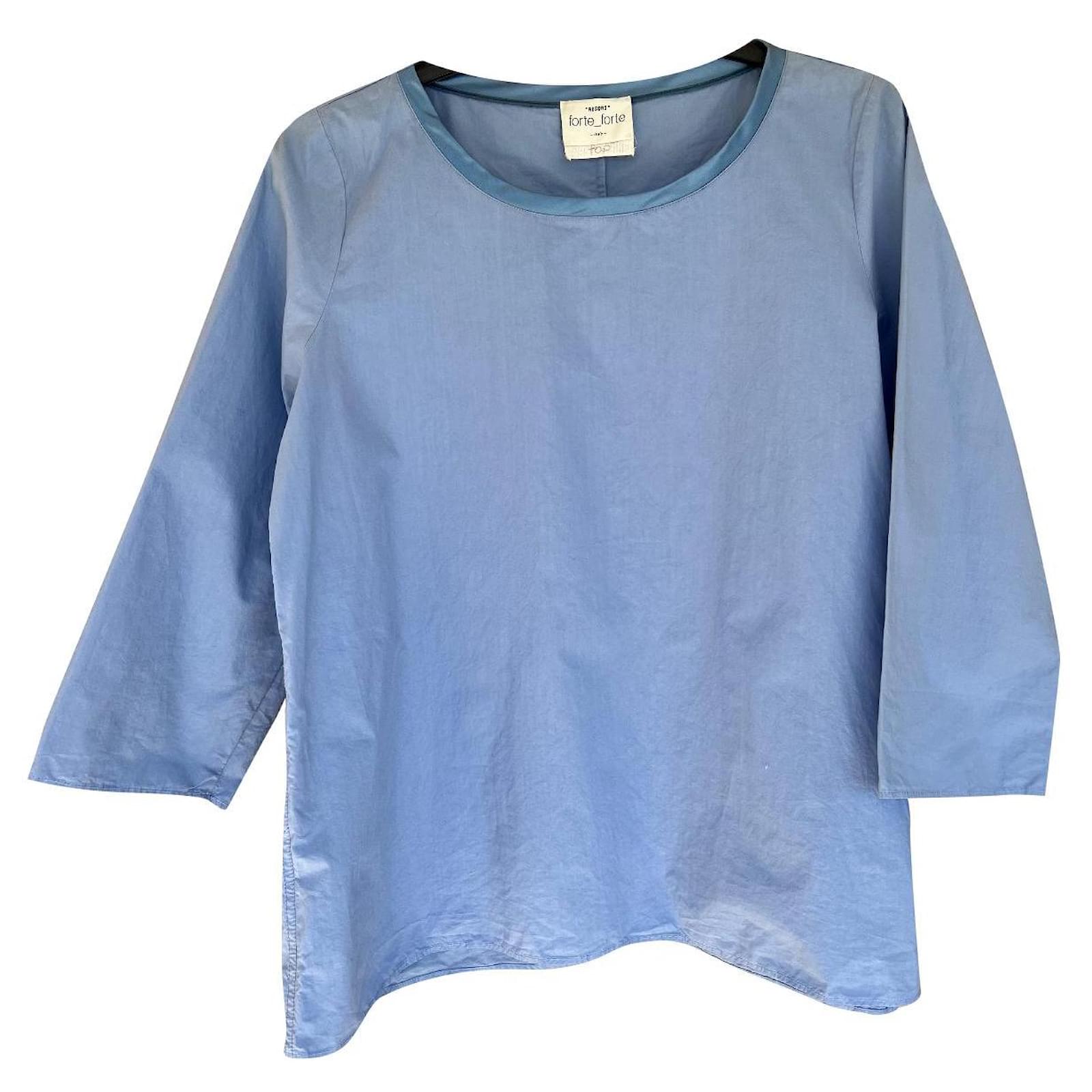 Forte Forte Tops Blue Cotton ref.513712 - Joli Closet