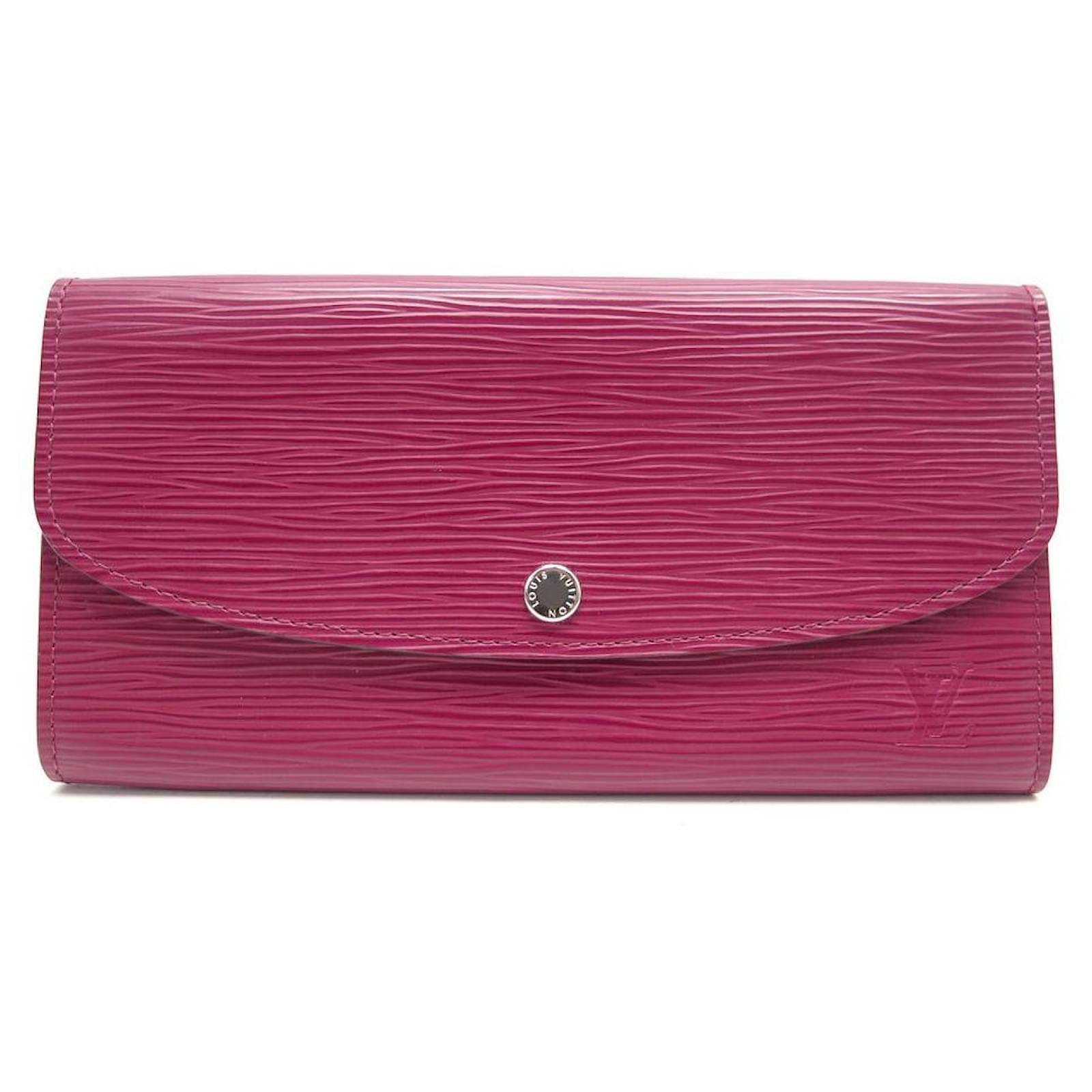 LOUIS VUITTON Portefeuille Emilie Epi Leather Wallet Fuchsia