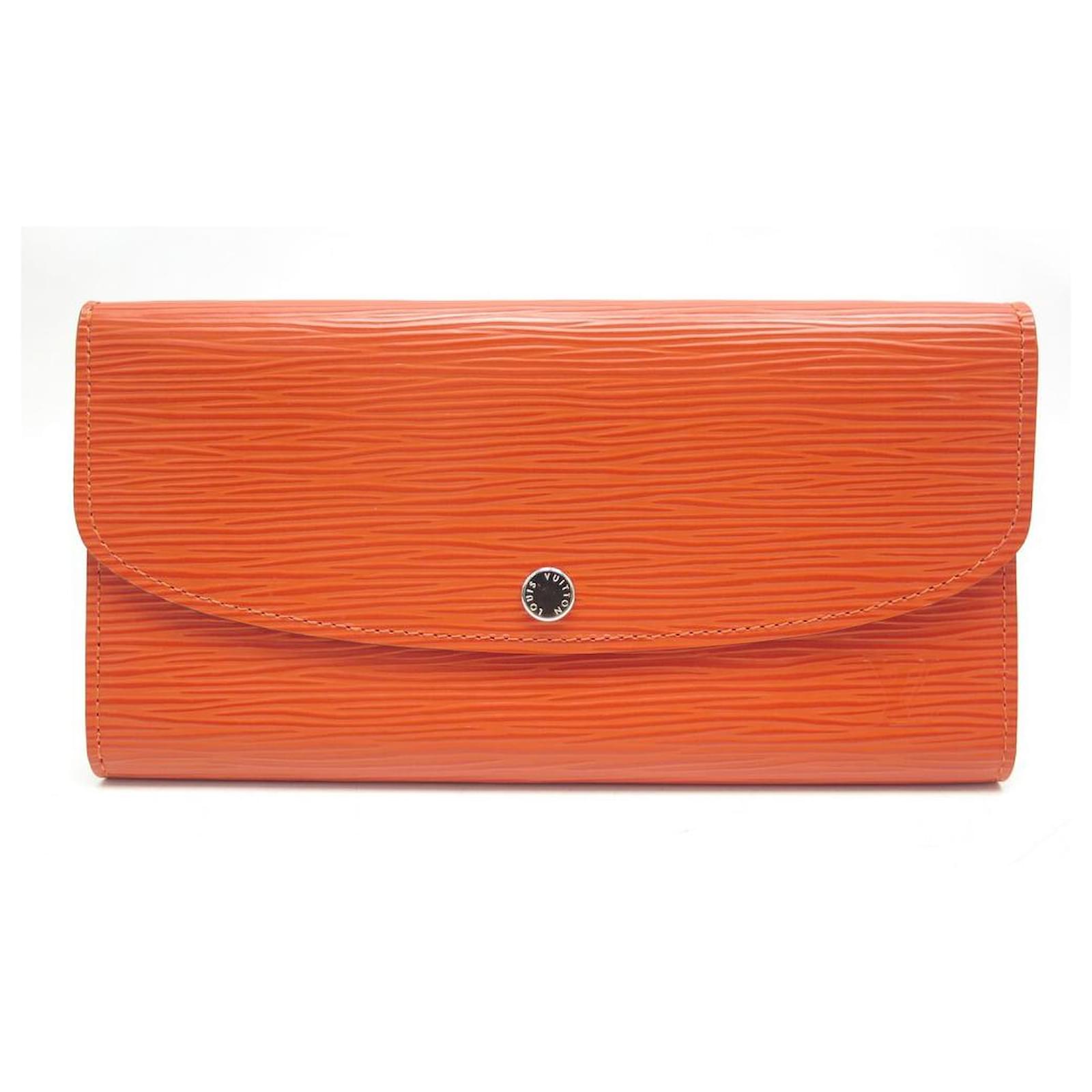 Emilie leather wallet Louis Vuitton Orange in Leather - 36347167