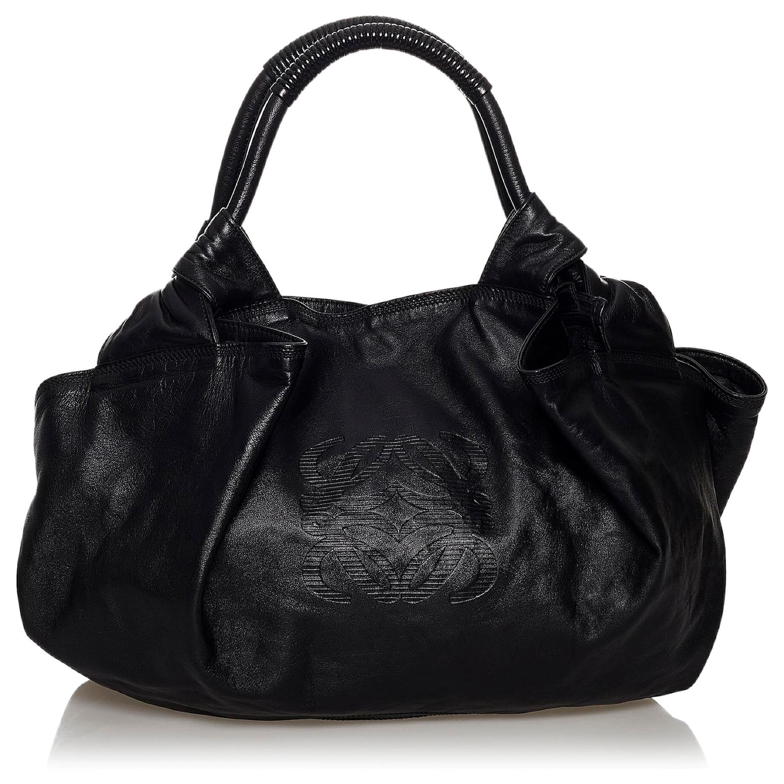 Loewe Black Nappa Aire Leather Tote Bag Pony-style calfskin ref.513938 ...