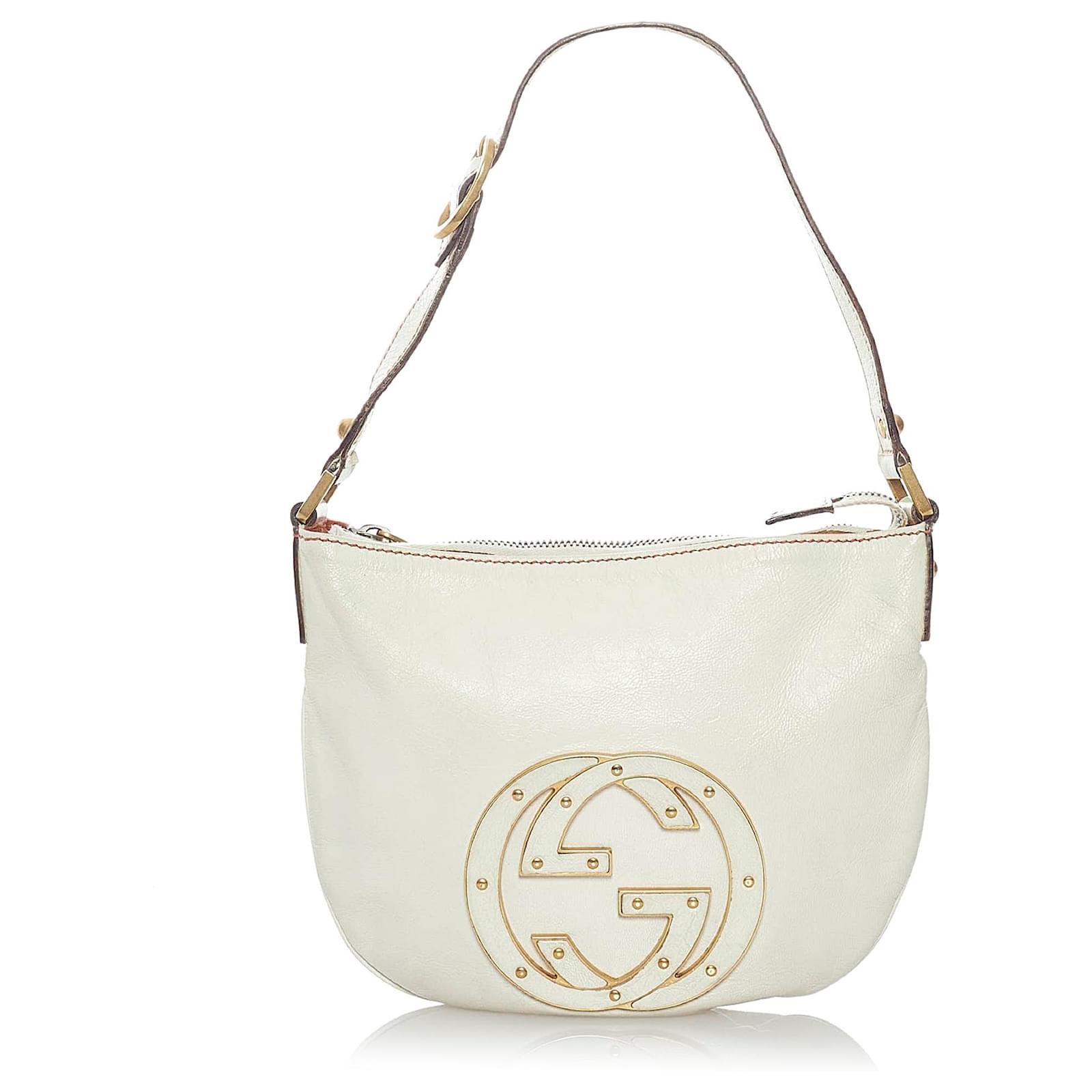 Gucci Blondie mini shoulder bag in White Leather