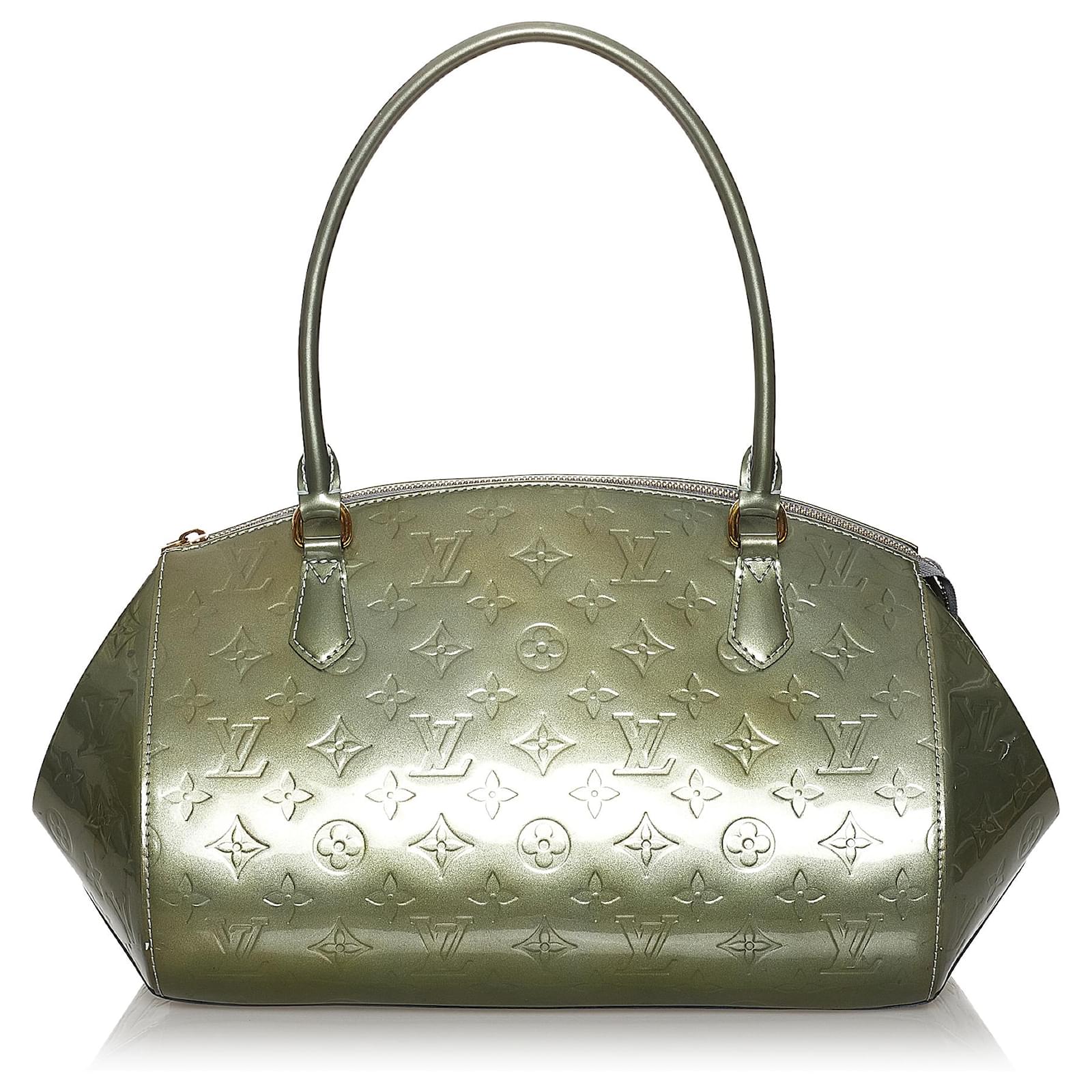 Louis Vuitton, Bags, Louis Vuitton Green Vernis Sherwood Pm