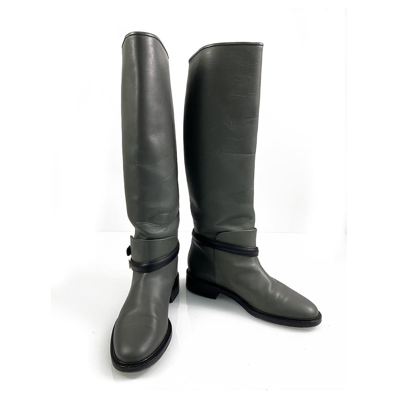 balenciaga bottes gris