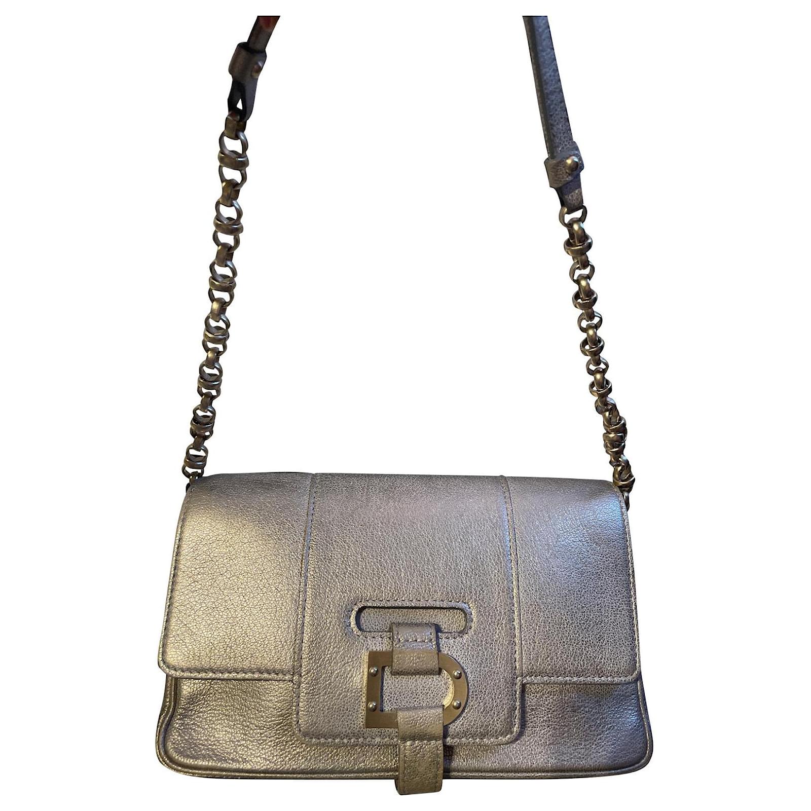 Delvaux Hand bags Silvery Leather ref.514799 - Joli Closet