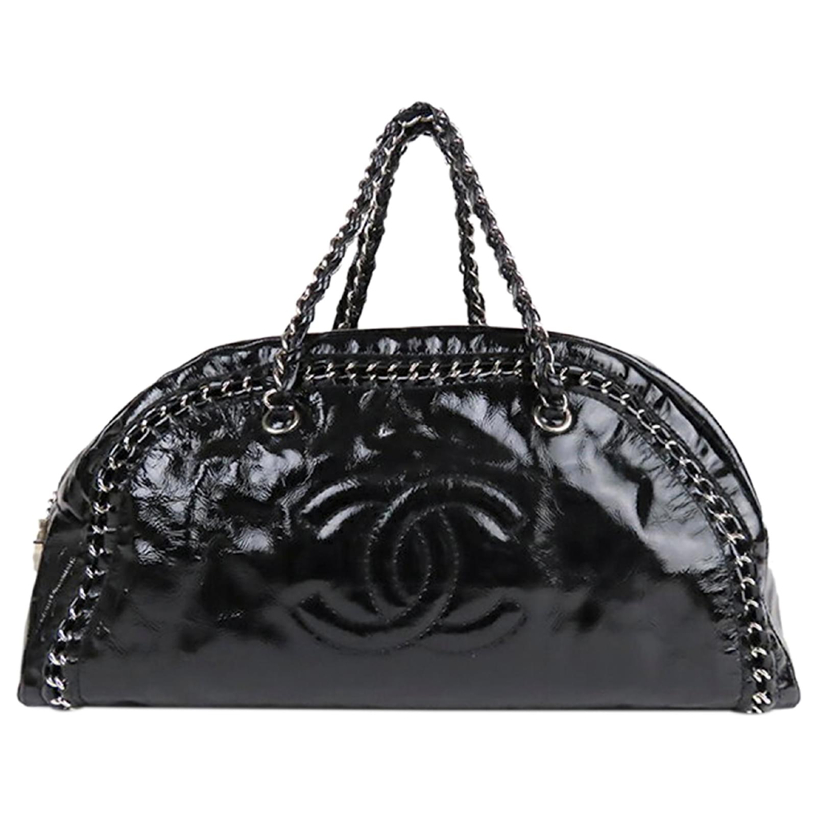 Chanel Black Luxe Ligne Patent Leather Tote Bag Metal ref.514874 - Joli  Closet