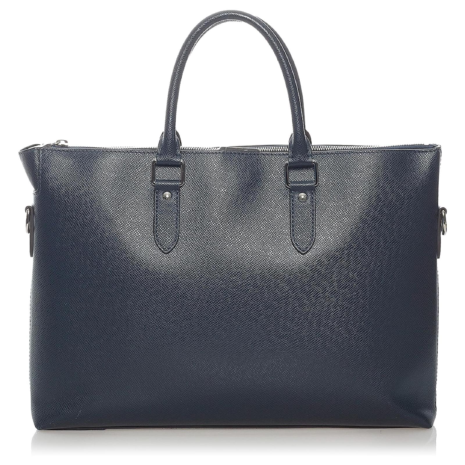 Louis Vuitton Blue Taiga Anton Soft Briefcase Leather ref.514990 - Joli  Closet