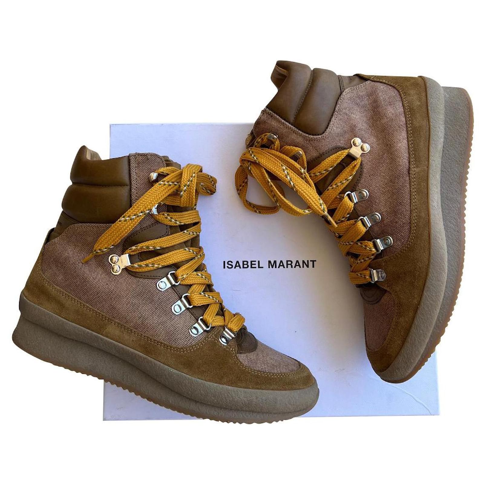 Europa analoog Extra Isabel Marant Boots Khaki Leather ref.515035 - Joli Closet