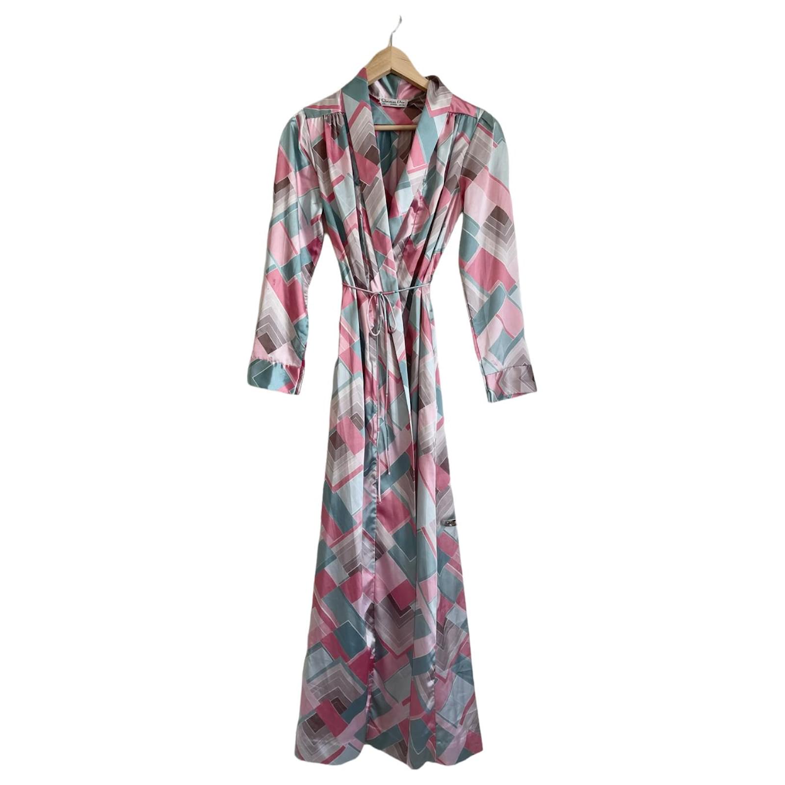 christian dior silk dressing gown