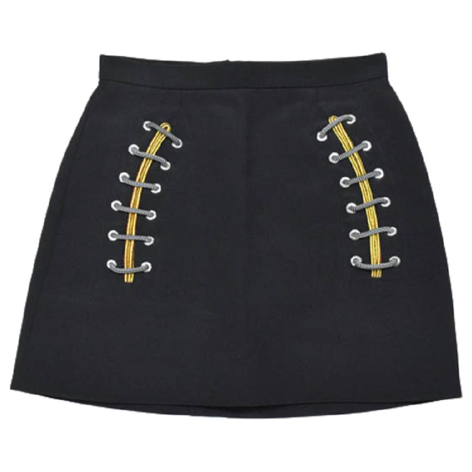 *[Used] BALENCIAGA Trapezoidal Skirt Mini Spindle String Design 36 S ...
