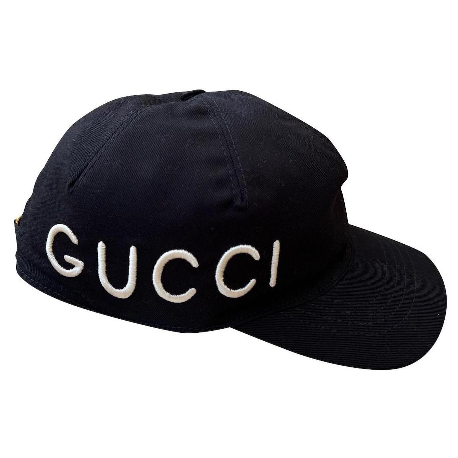 Gucci Hats Beanies Black Cotton ref.516183 - Joli Closet