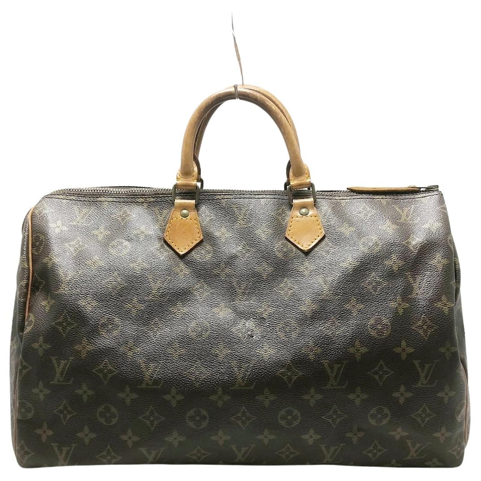 Louis Vuitton Speedy 35 Brown Cloth ref.516378 - Joli Closet