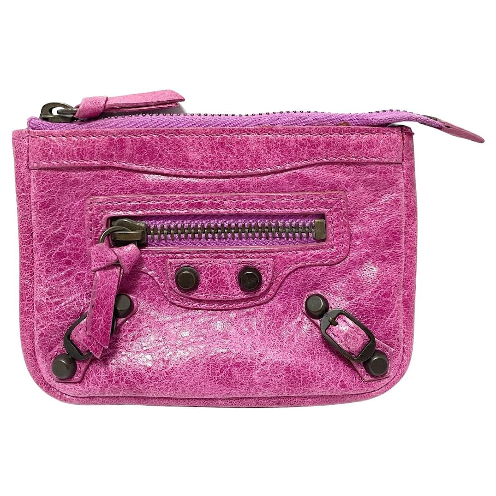 balenciaga purple wallet