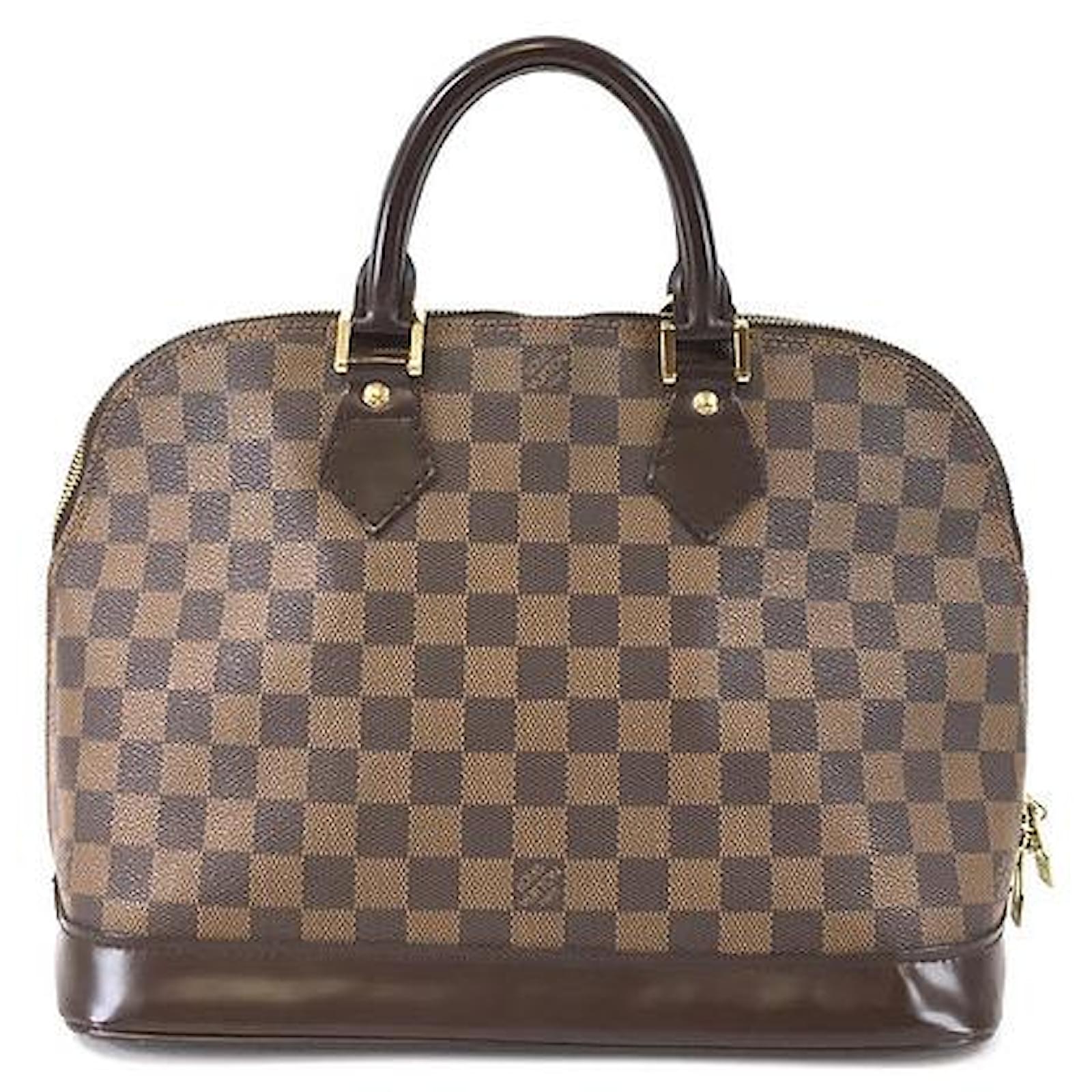 Louis Vuitton Alma BB Damier Ebene Canvas Handbag
