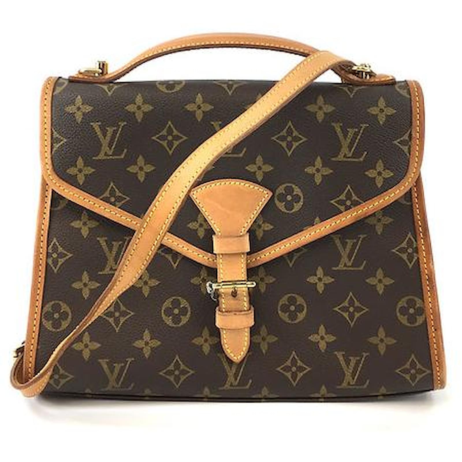 Louis Vuitton Bel Air Beverly Monogram Canvas Brown Leather ref.495641 -  Joli Closet