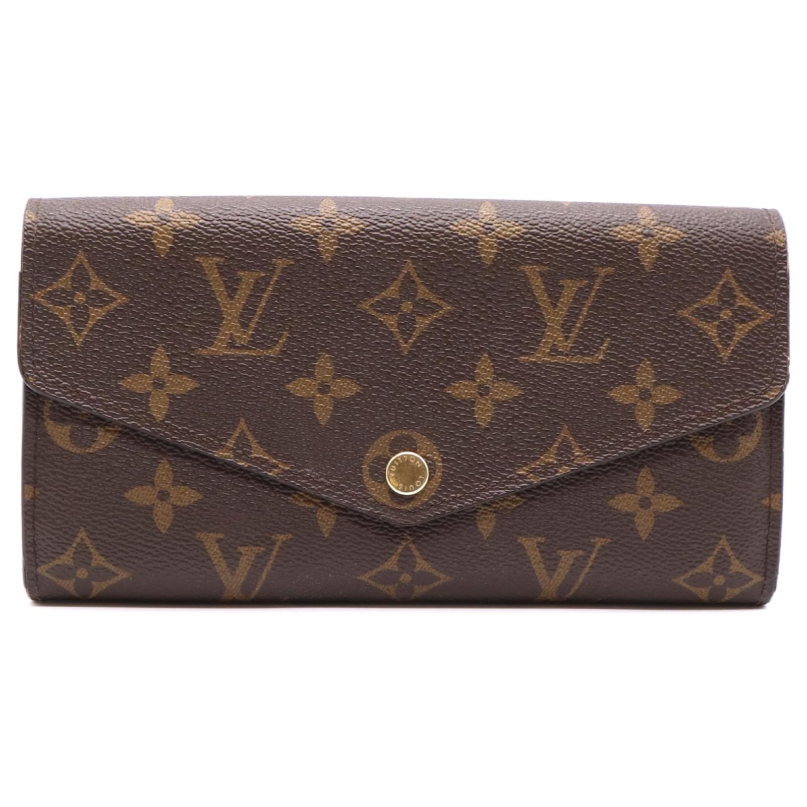 Louis Vuitton Monogram Sarah Long Wallet Brown