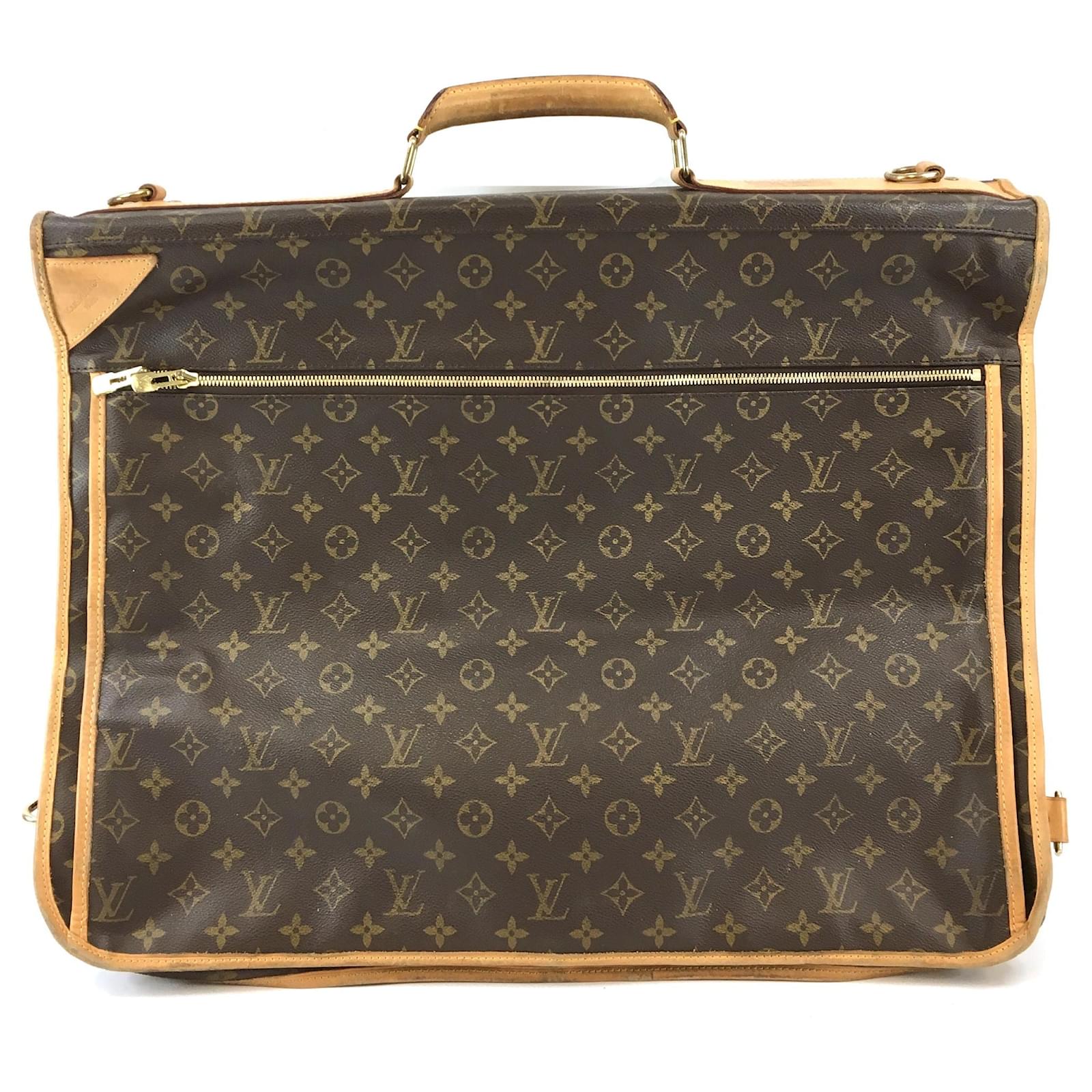 Louis Vuitton Garment Cover Cruise Monogram Canvas Brown Leather ref