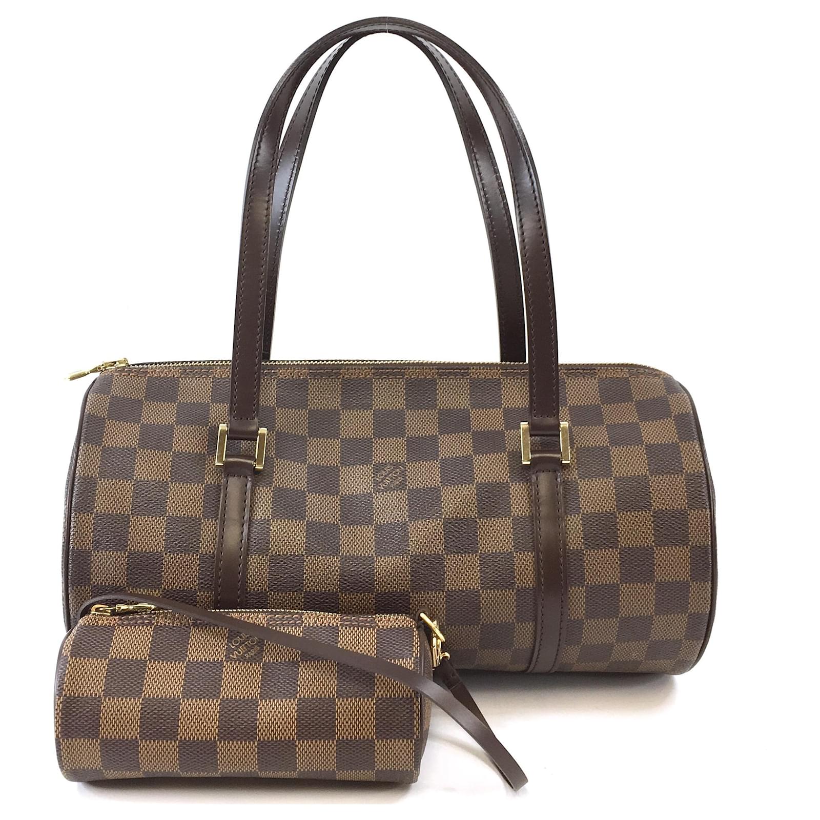 Authentic Louis Vuitton Papillon 30 Handbag in Damier