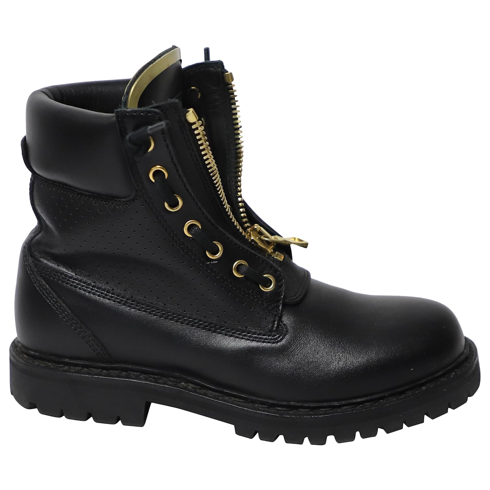 Balmain Ankle Black Leather ref.516840 - Joli Closet