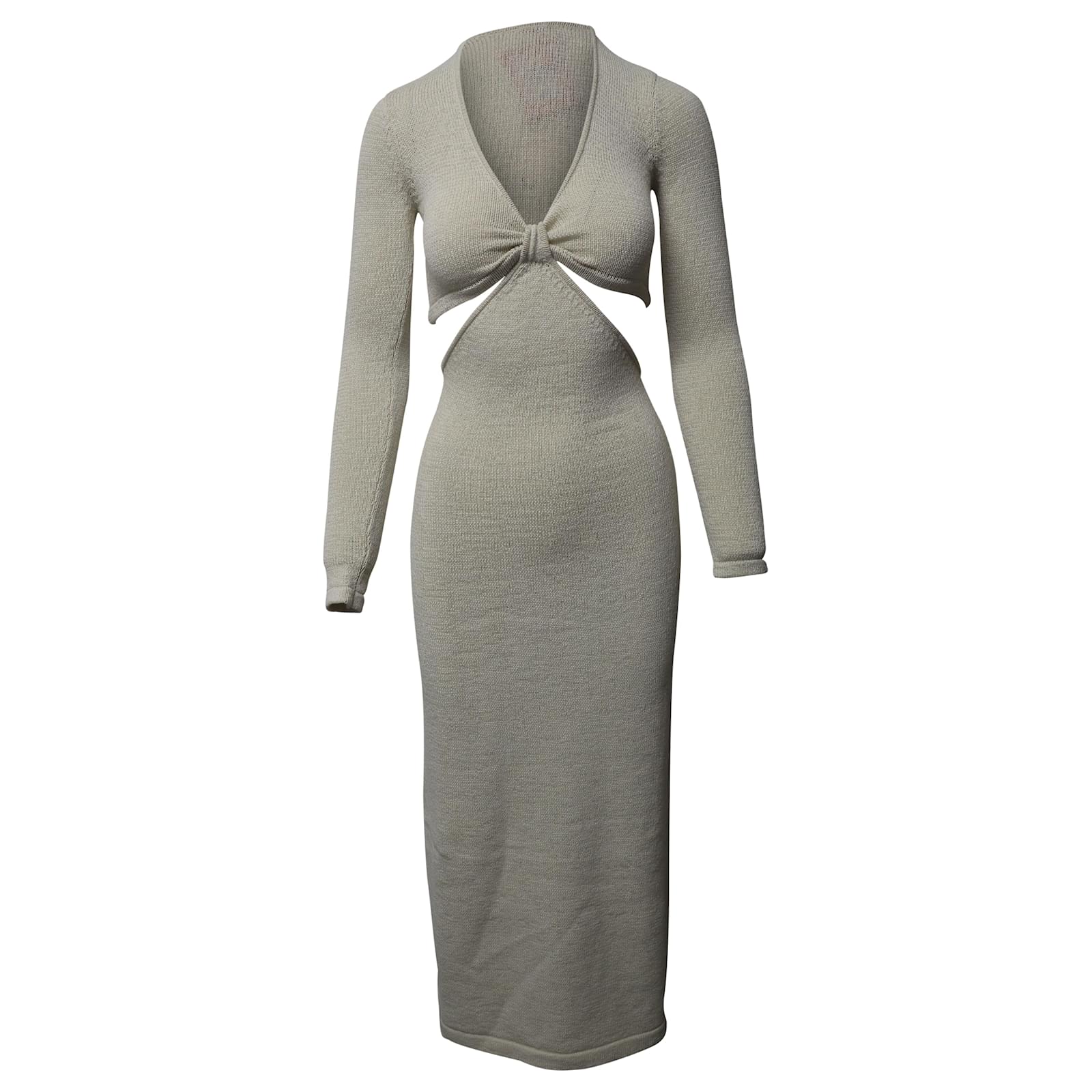 Cult Gaia Jana Knit Dress in Beige Cotton ref.JC516868 (Sold) - Joli Closet