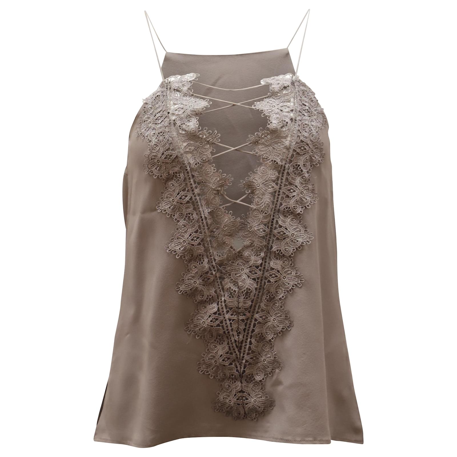 Autre Marque Camisola Cami NYC Charlie en Seda Gris ref.516911