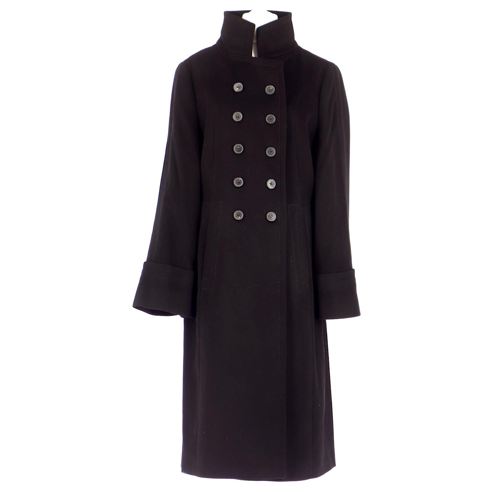 Hugo Boss Manteau Laine Noir ref.517013 Joli Closet