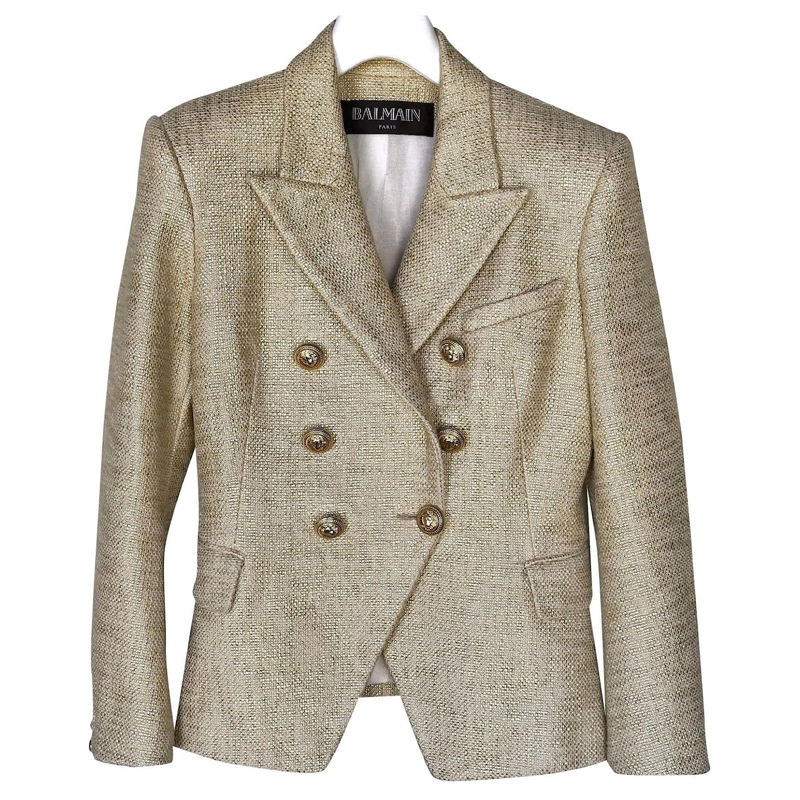Balmain Rare Tweed lined-Breasted 