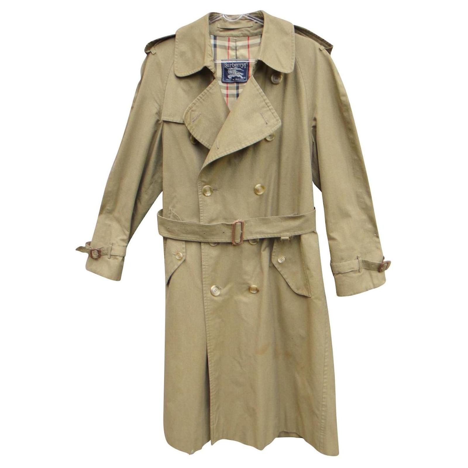 vintage Burberry men's trench coat size 58 Khaki ref.517085 Joli
