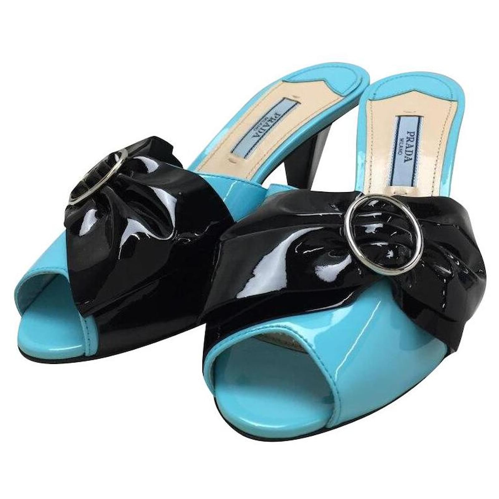 blue prada sandals