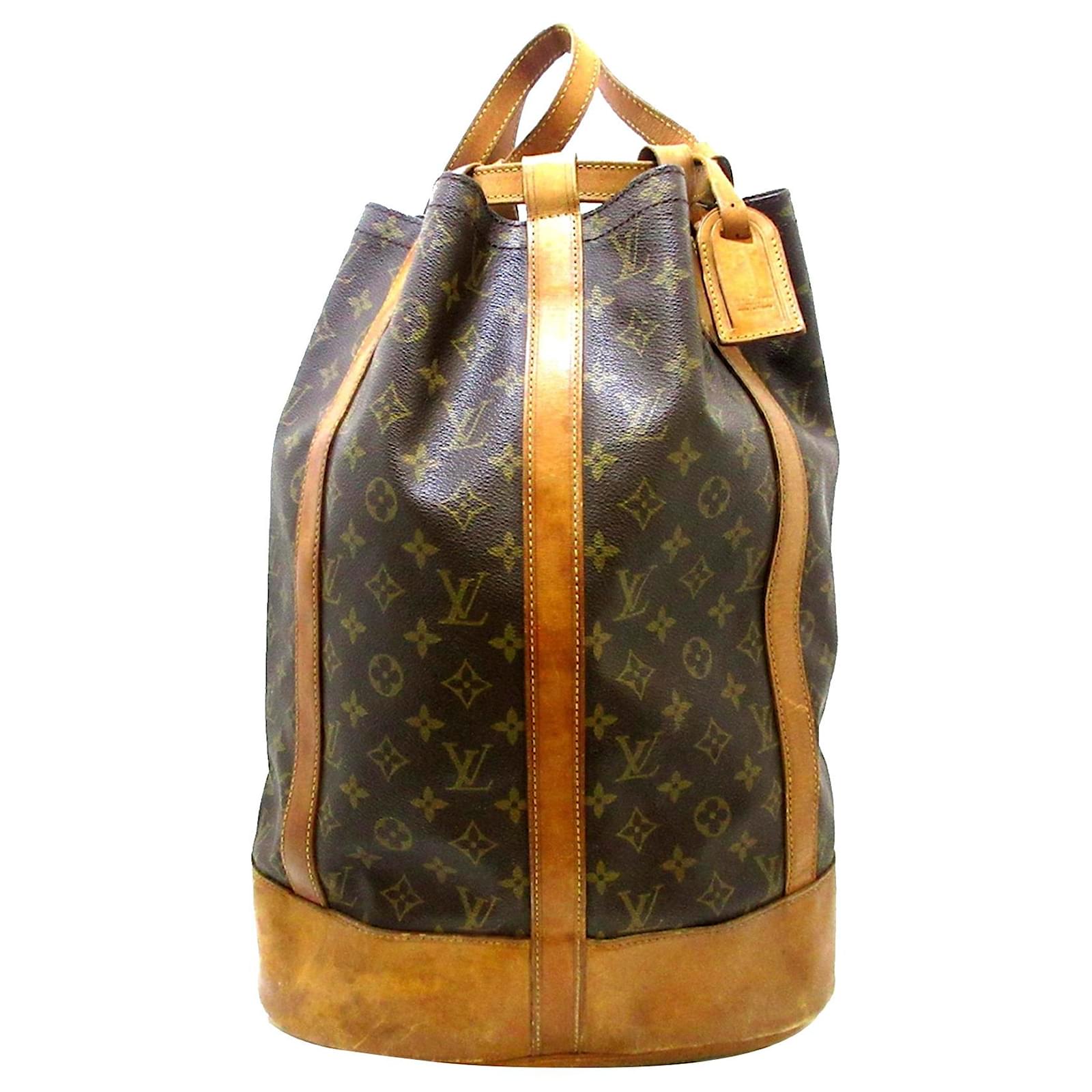 Louis Vuitton Brown Monogram Randonnee GM Leather Cloth ref.517887 - Joli  Closet